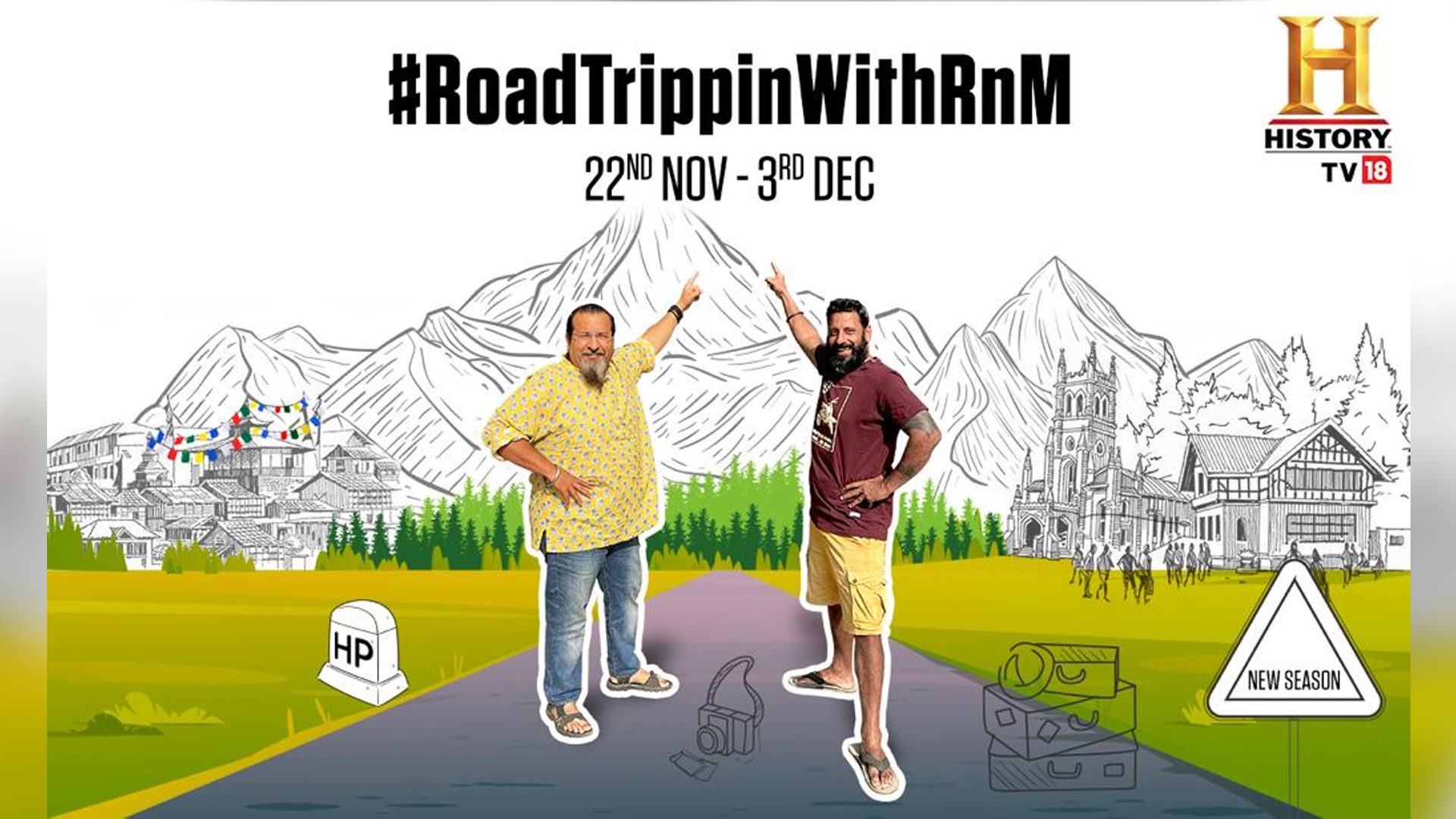 HistoryTV18 returns with a new season of its digital-exclusive travel series, ‘#RoadTrippinWithRnM’