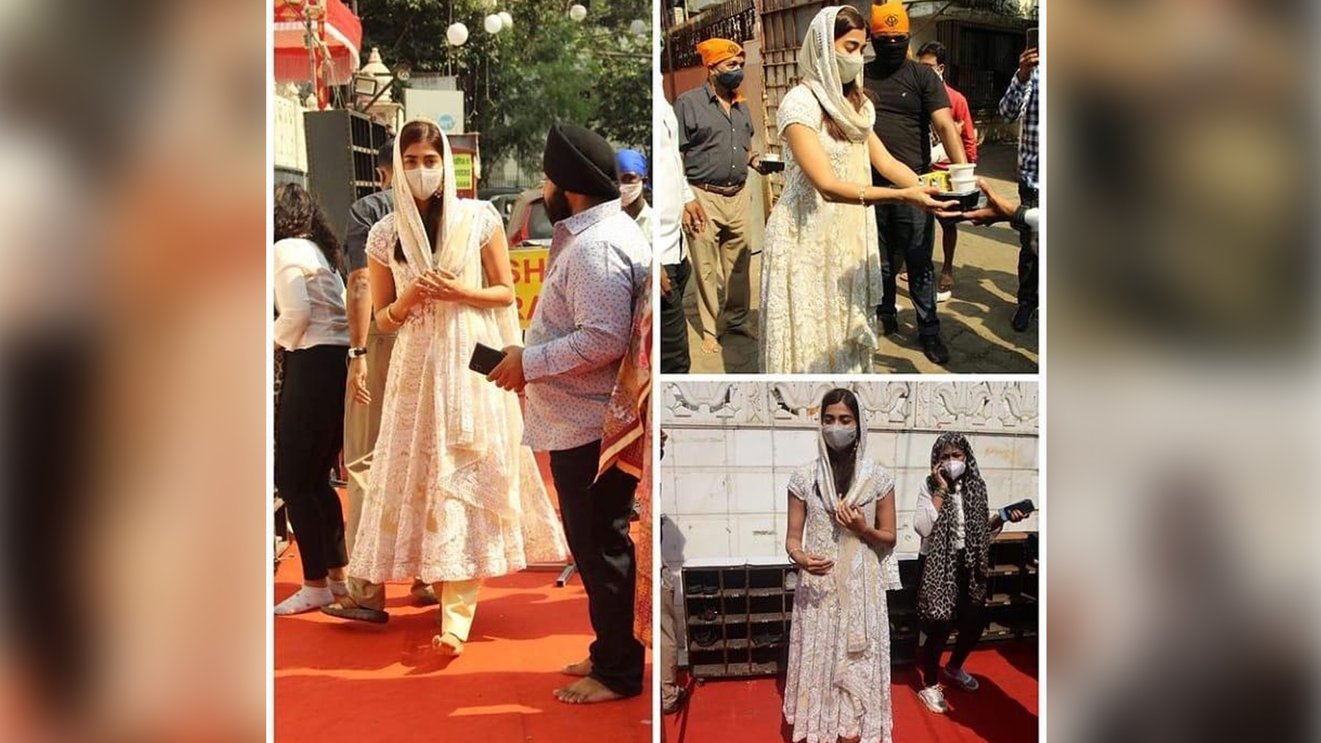 Pooja Hegde visits Gurudwara in Mumbai on the occasion of Gurpurab, shares photo