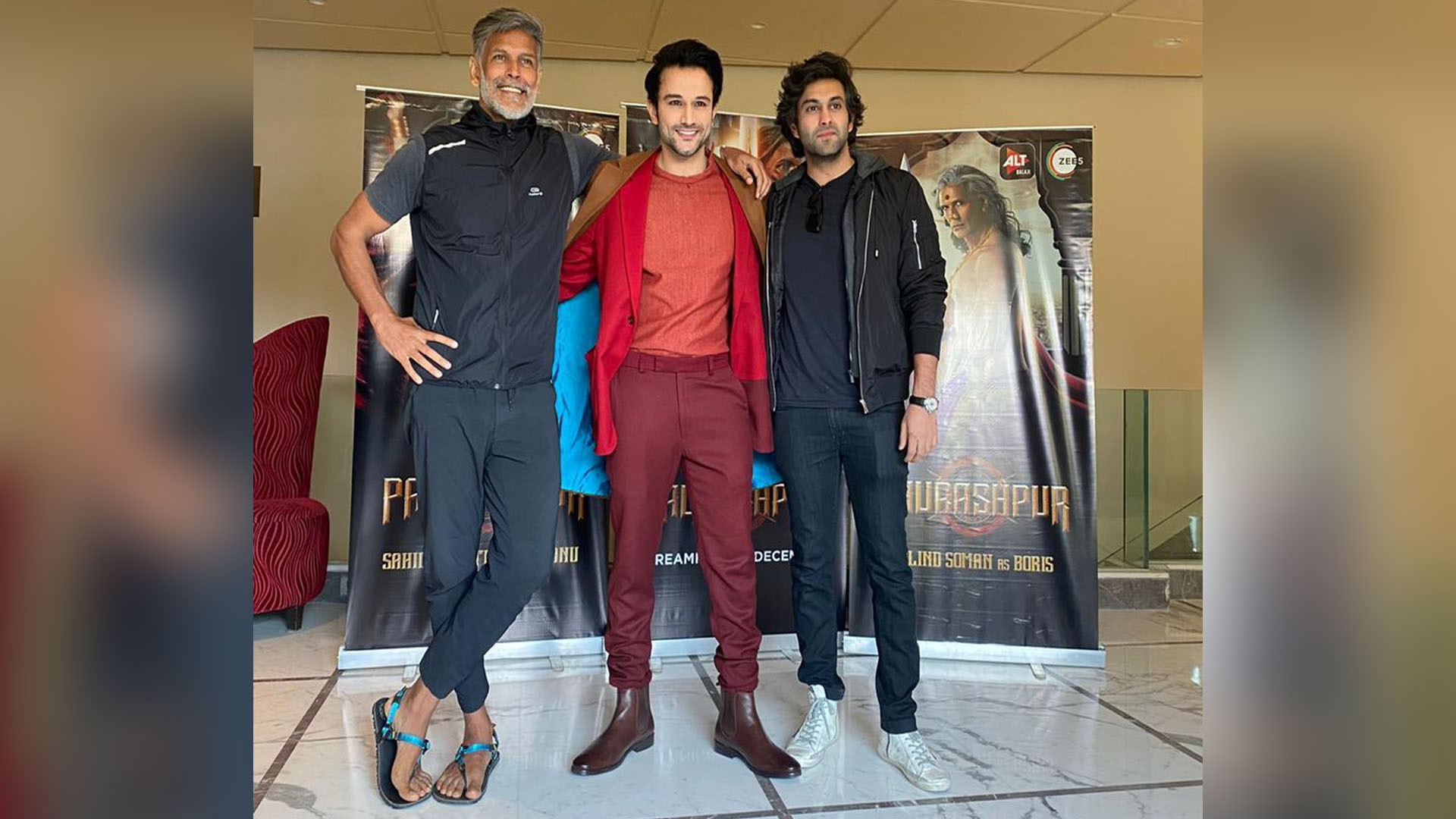 Paurashpur cast – Milind Soman, Sahil Salathia & Aditya Lal promote the magnum opus in Delhi!