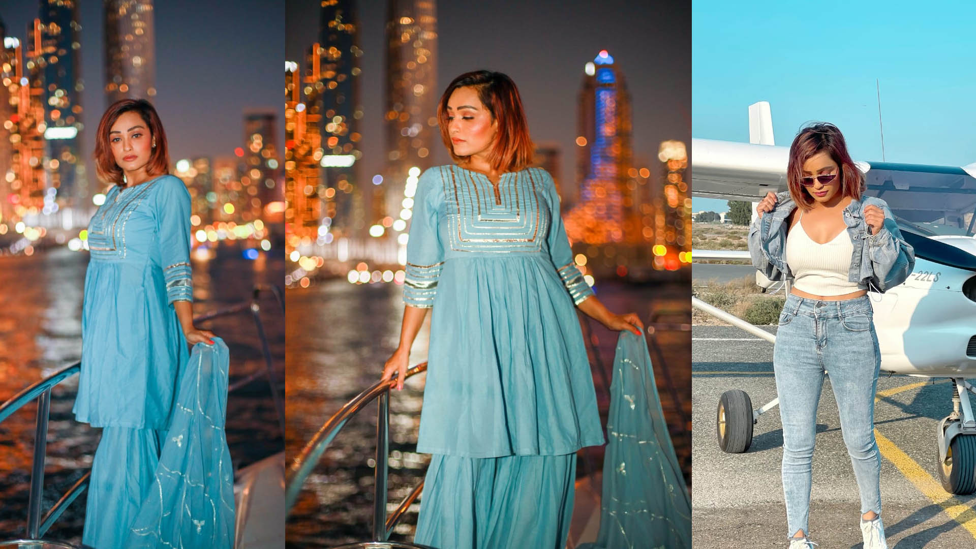 Actress Arya Vora Explores Dubai, travels by private plane and boat, Watch the video once!