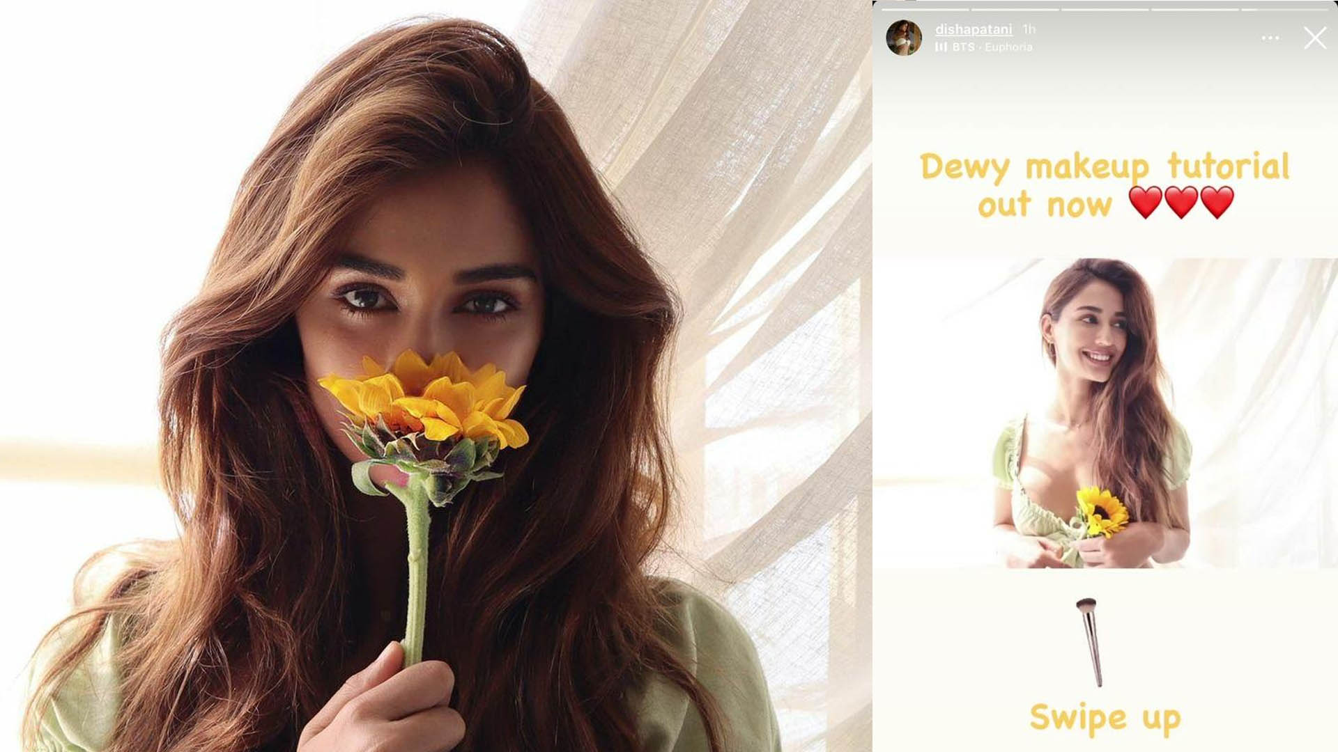 Disha Patani shares how to do a dewy-makeup look in her latest tutorial video; WATCH!