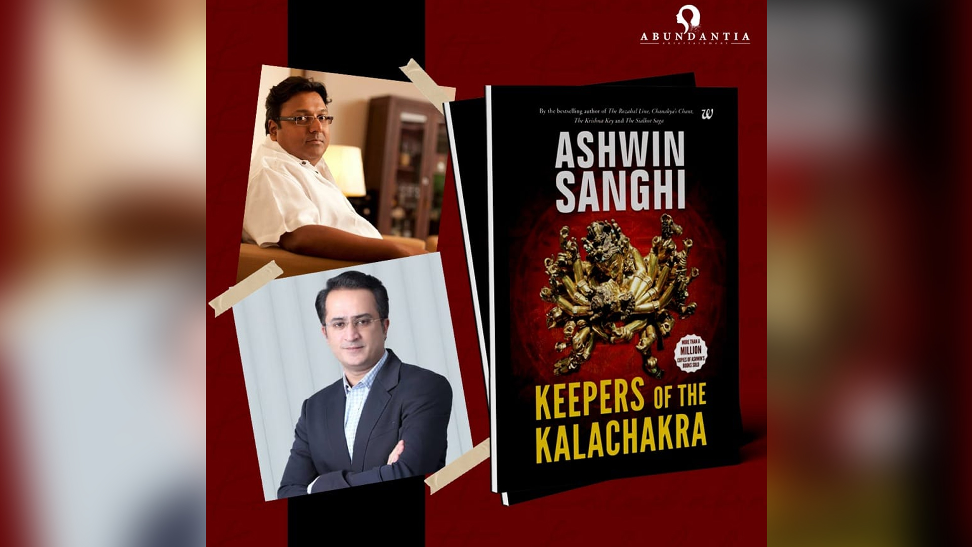 Abundantia Entertainment acquires the rights of Ashwin Sanghi’s best-selling book, ‘Keepers of the Kalachakra’