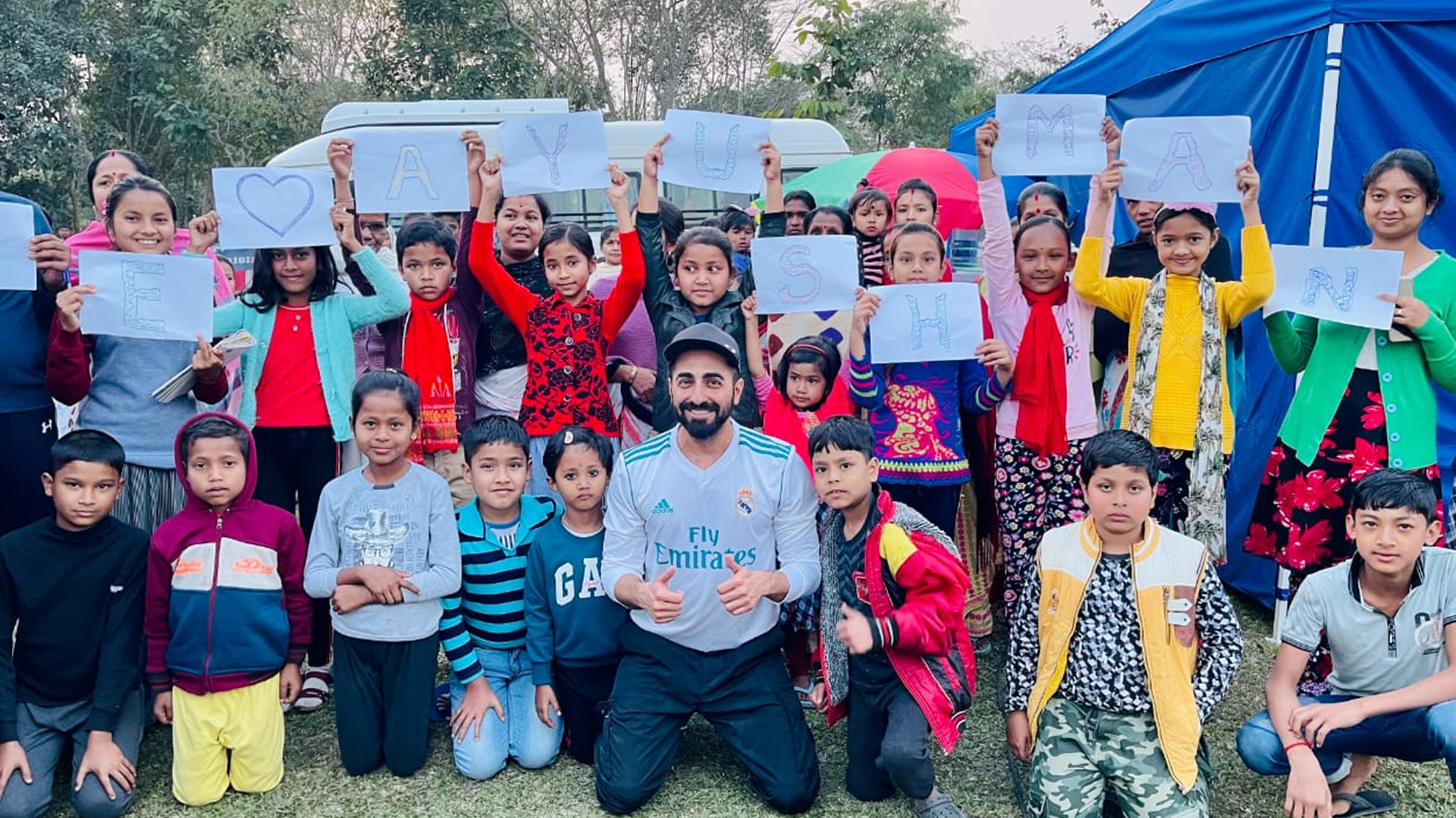 ‘Overwhelmed with the love that I’m receiving from the people here in North East!’ : says Ayushmann Khurrana, who is currently shooting for his next, ANEK, directed by Anubhav Sinha