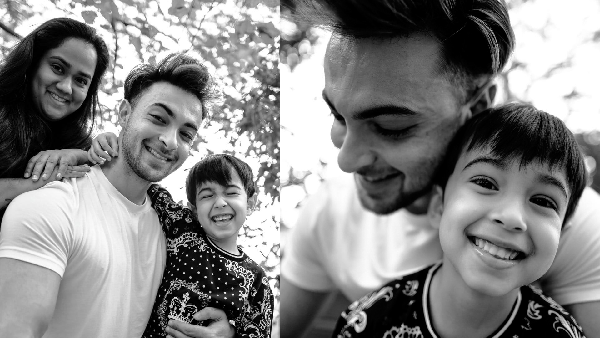 Aayush Sharma enjoys a recreational Sunday, spending quality time with family