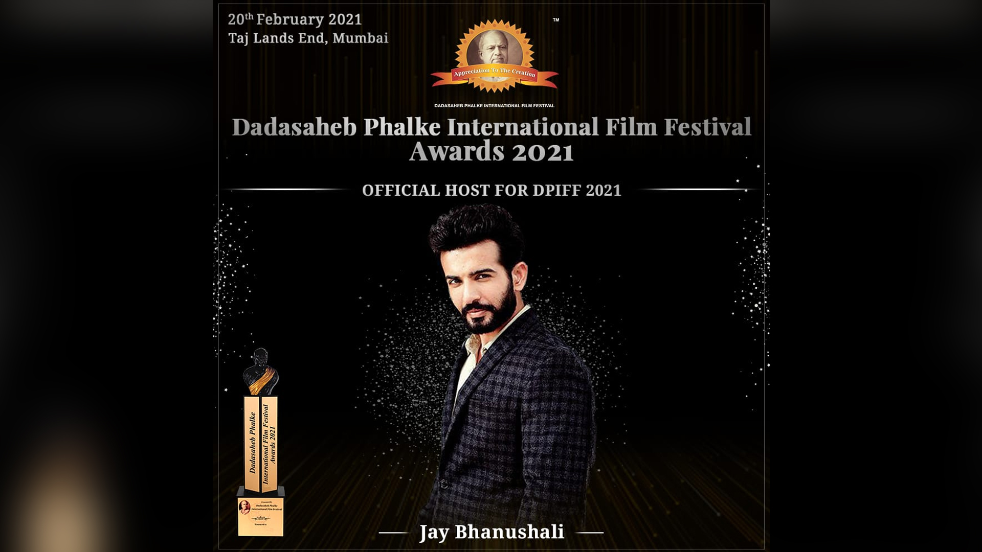 Jay Bhanushali to host Dadasaheb Phalke International Film Festival Awards 2021 which is slated to take place on February 20