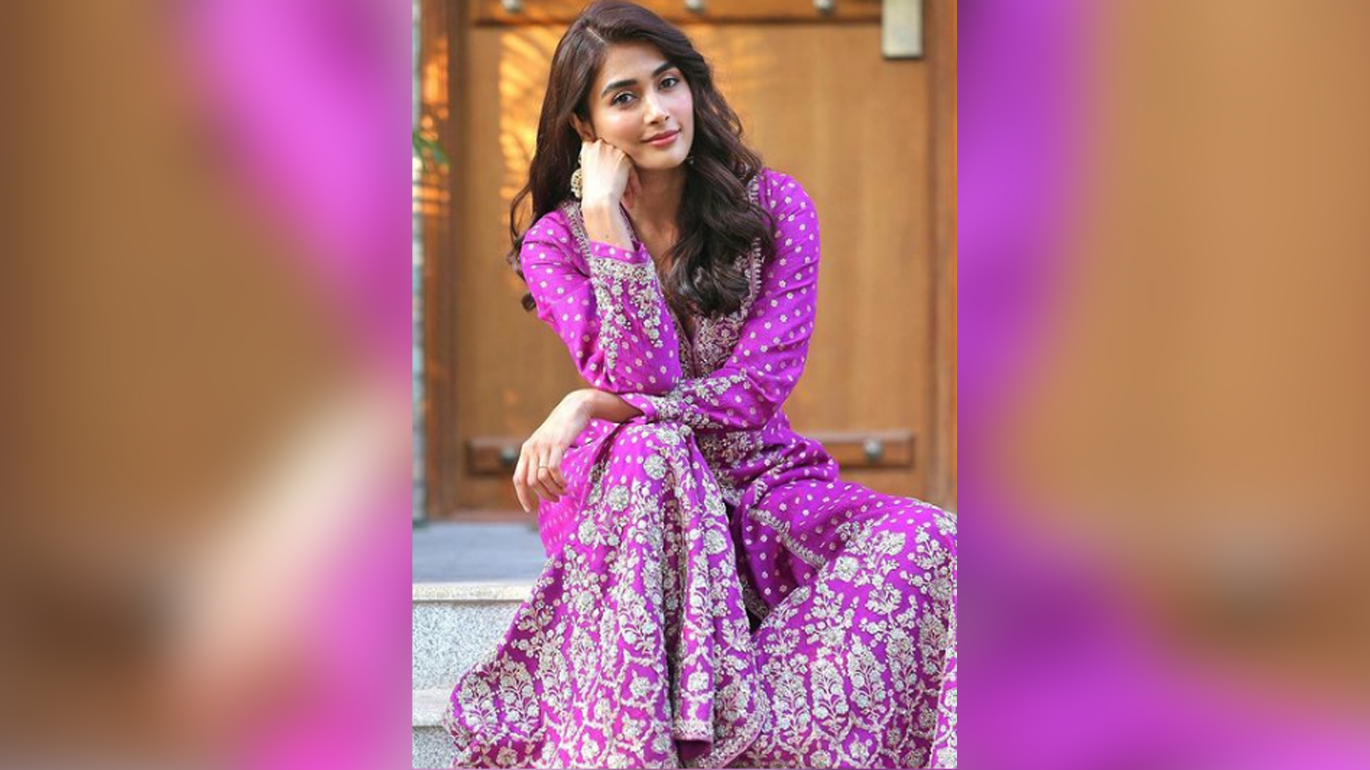 Pooja Hegde is back with another fashion inspiration, this time it’s a Purple Sparkle