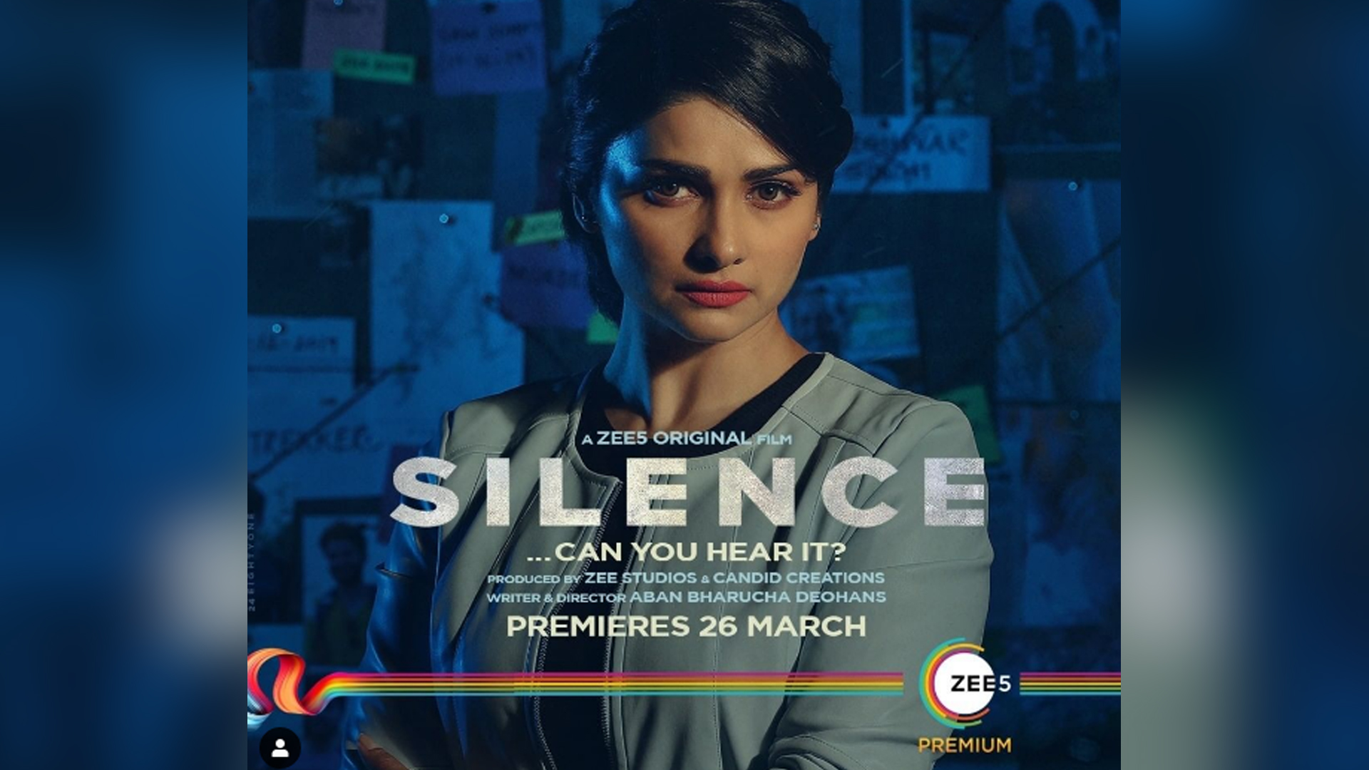 Check out the first character poster of Prachi Desai from her OTT debut film, ‘Silence…Can you hear it?’