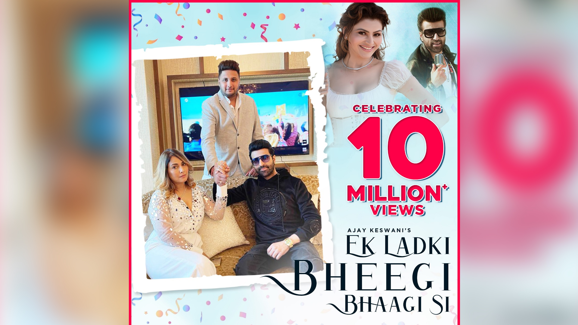 Ek Ladki Bheegi Bhaagi Si remake ft. Ajay Keswani & Urvashi Rautela garners 10 million views