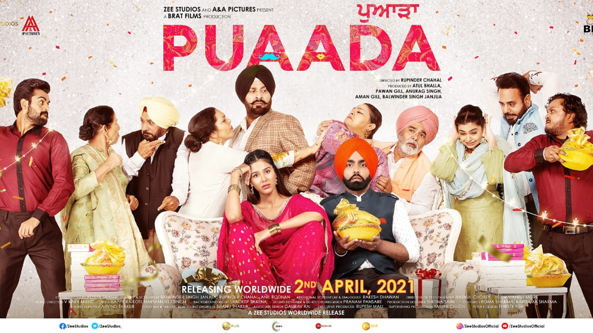 AMMY VIRK & SONAM BAJWA STARRER PUAADA TO HIT THEATRES THIS GOOD FRIDAY, 2ND APRIL, 2021!!