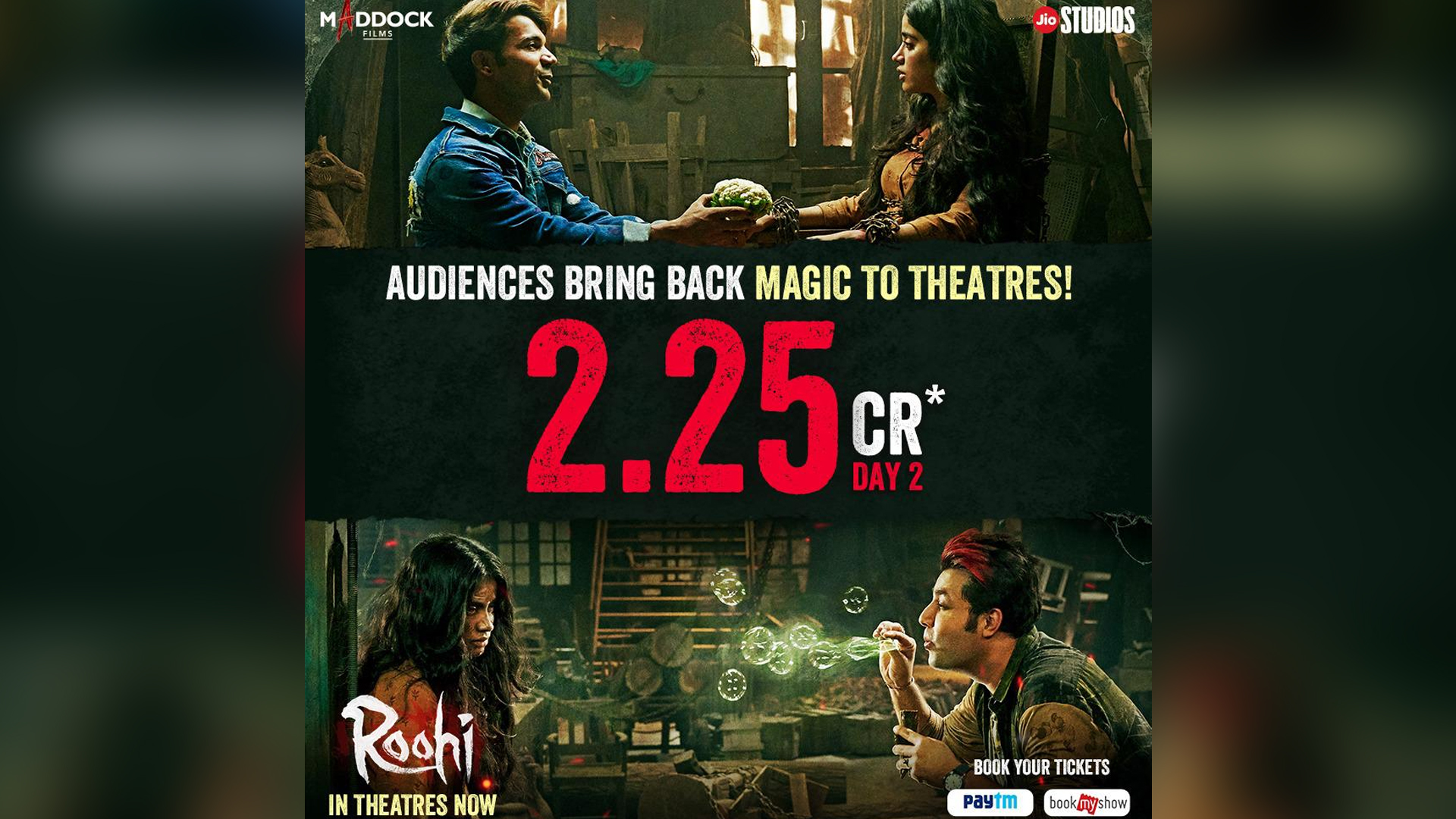 ‘Roohi’ collects ₹ 2.25 cr net on Day 2!