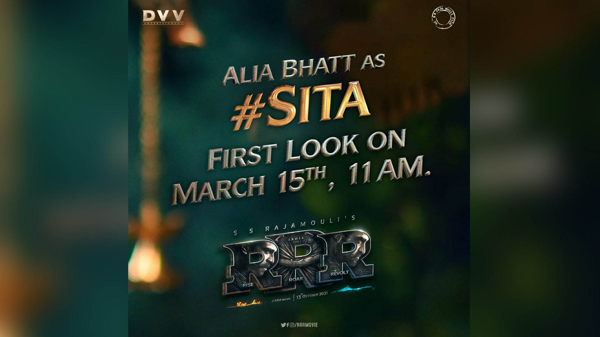 Big Reveal: Alia Bhatt’s first look as Sita from SS Rajamouli’s RRR to be out on her birthday