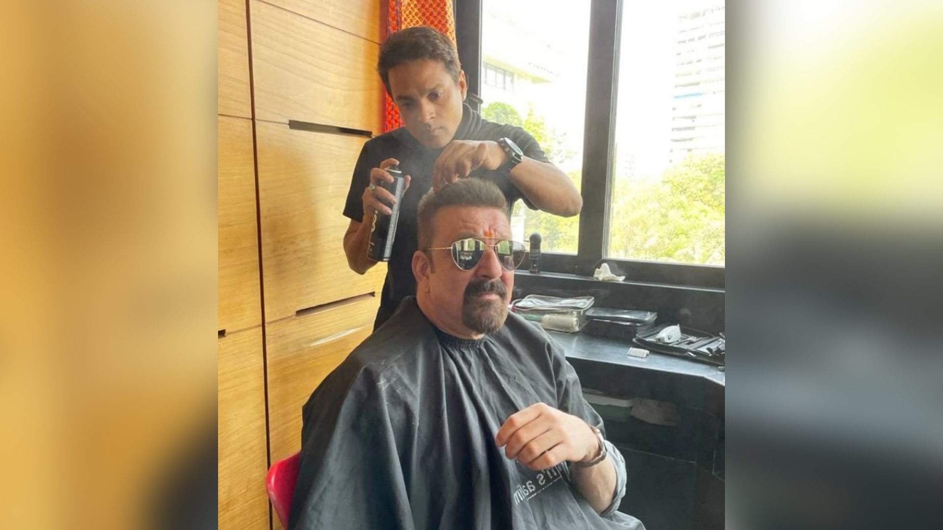 Sanjay Dutt looks dashing in the new look, picture inside!