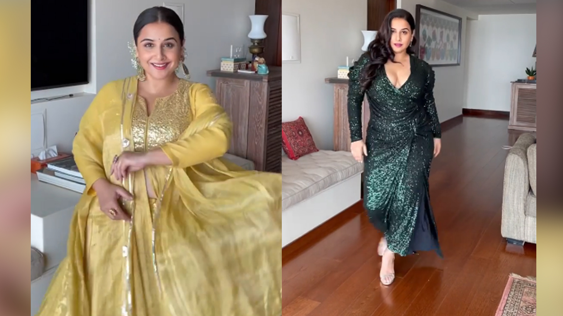 Vidya Balan emerges as the ultimate diva slaying the traditional royalty as well as the sexy sequin gown