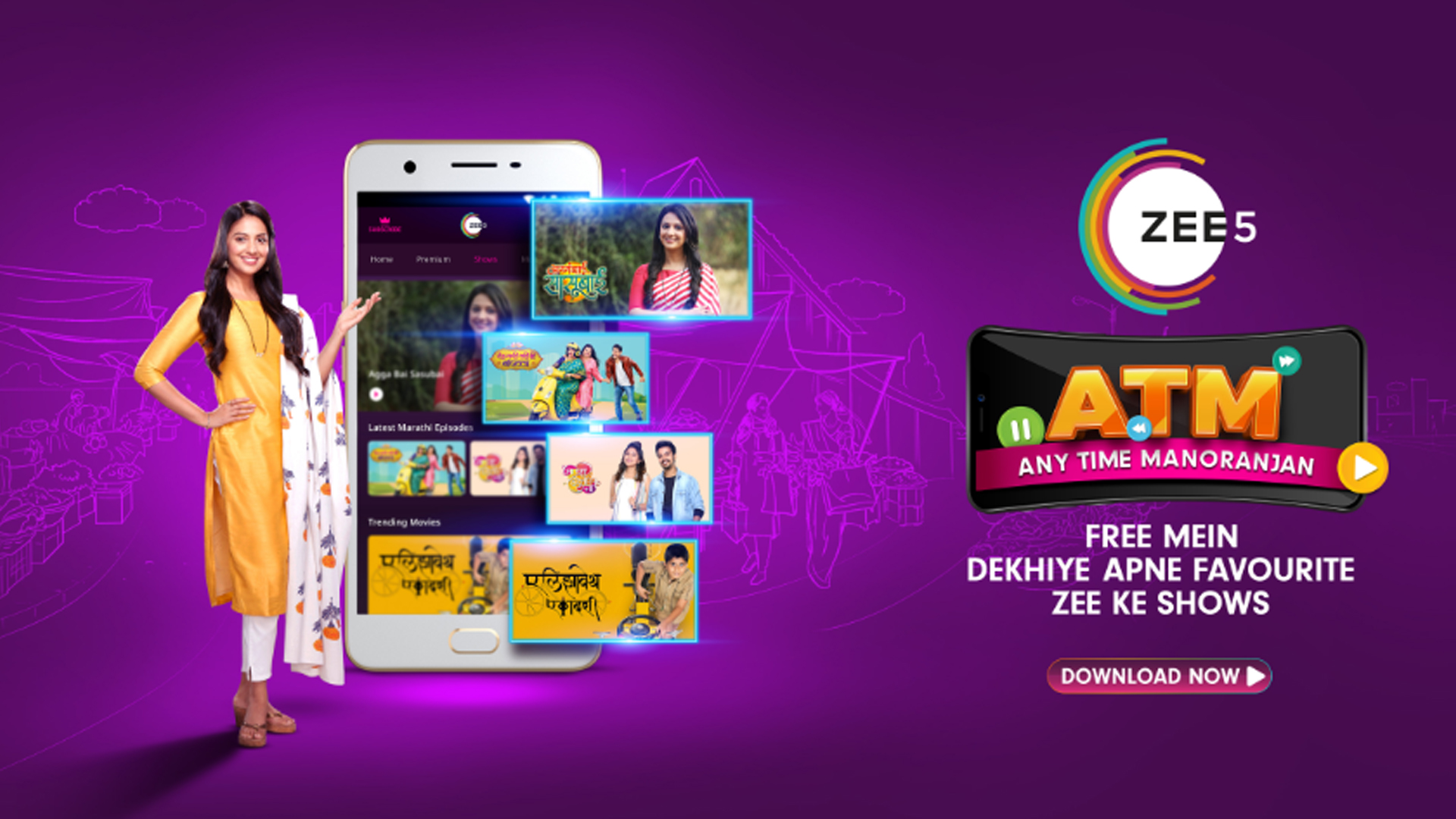 ZEE5 LAUNCHES ATM: ‘ANY TIME MANORANJAN’ CAMPAIGN; EMPOWERING INDIANS TO WATCH THEIR FAVOURITE CONTENT ANYTIME, ANYWHERE