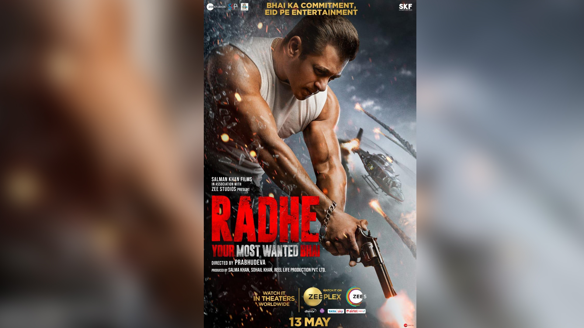 SALMAN KHAN’S EID OFFERING, RADHE: YOUR MOST WANTED BHAI BECOMES THE FIRST BIG BUDGET EXTRAVAGANZA RELEASING SIMULTANEOUSLY ON MULTIPLE PLATFORMS WORLDWIDE