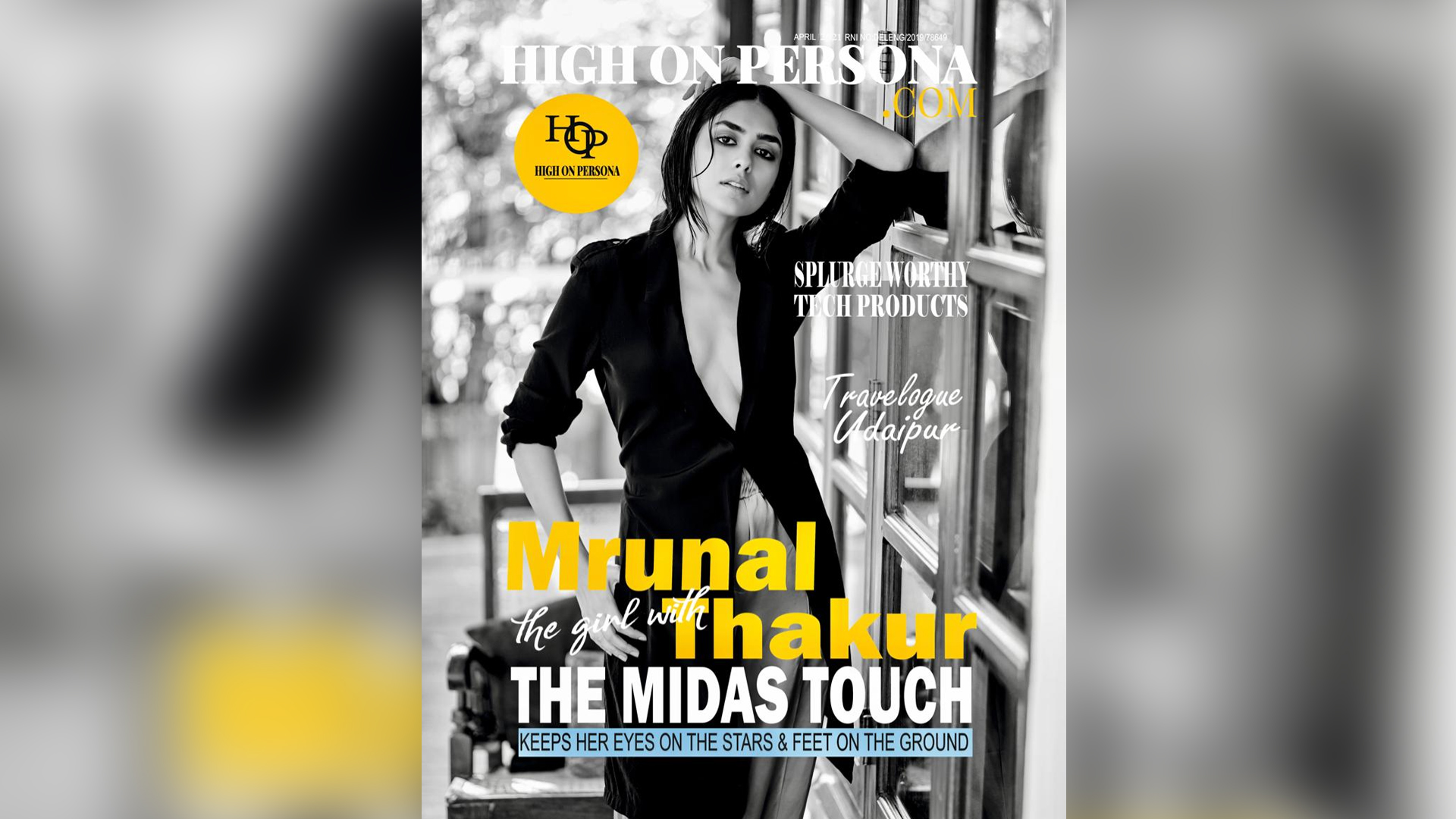 Mrunal Thakur dazzles on the cover page of High On Persona Magazine