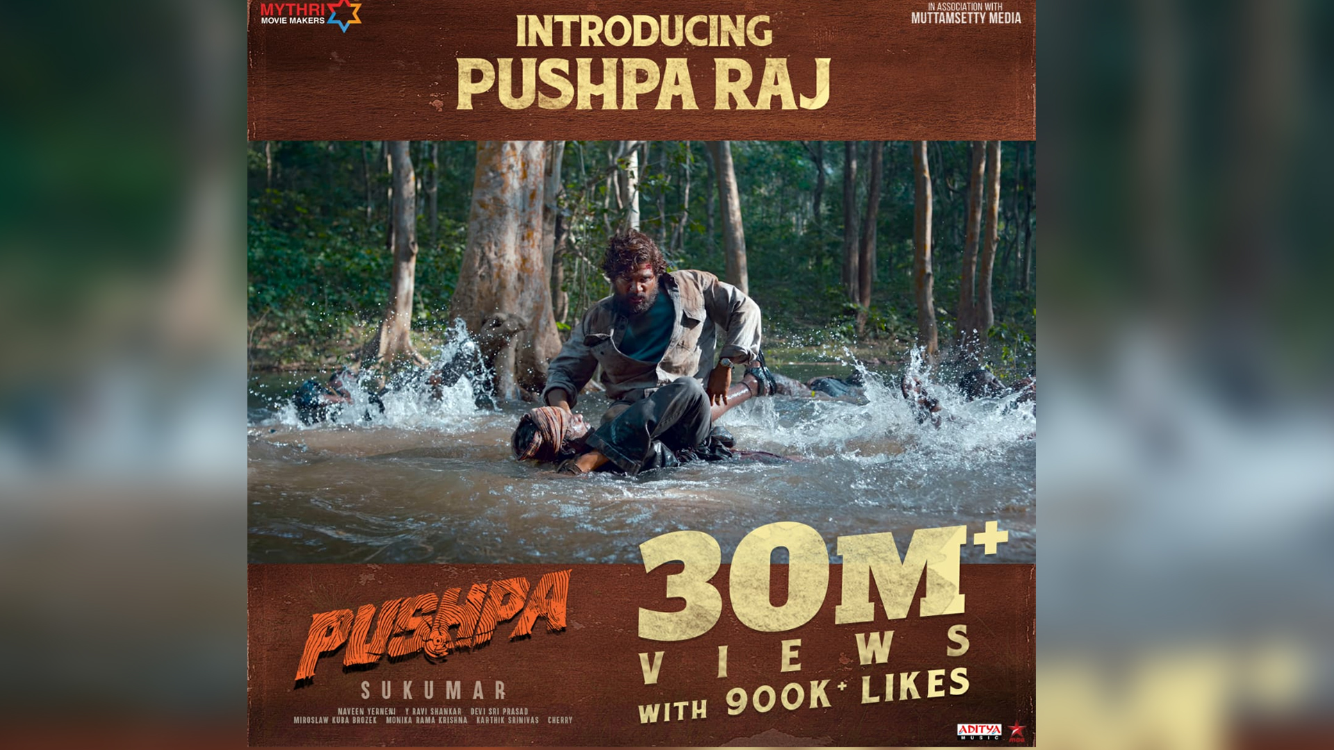 The first look of Allu Arjun’s Pushpa creates history by breaking the record set by big-budget films