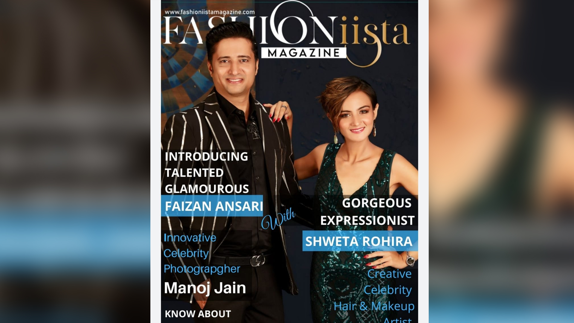 Salman Khan Sister Shweta and Faizan Ansari on the Cover