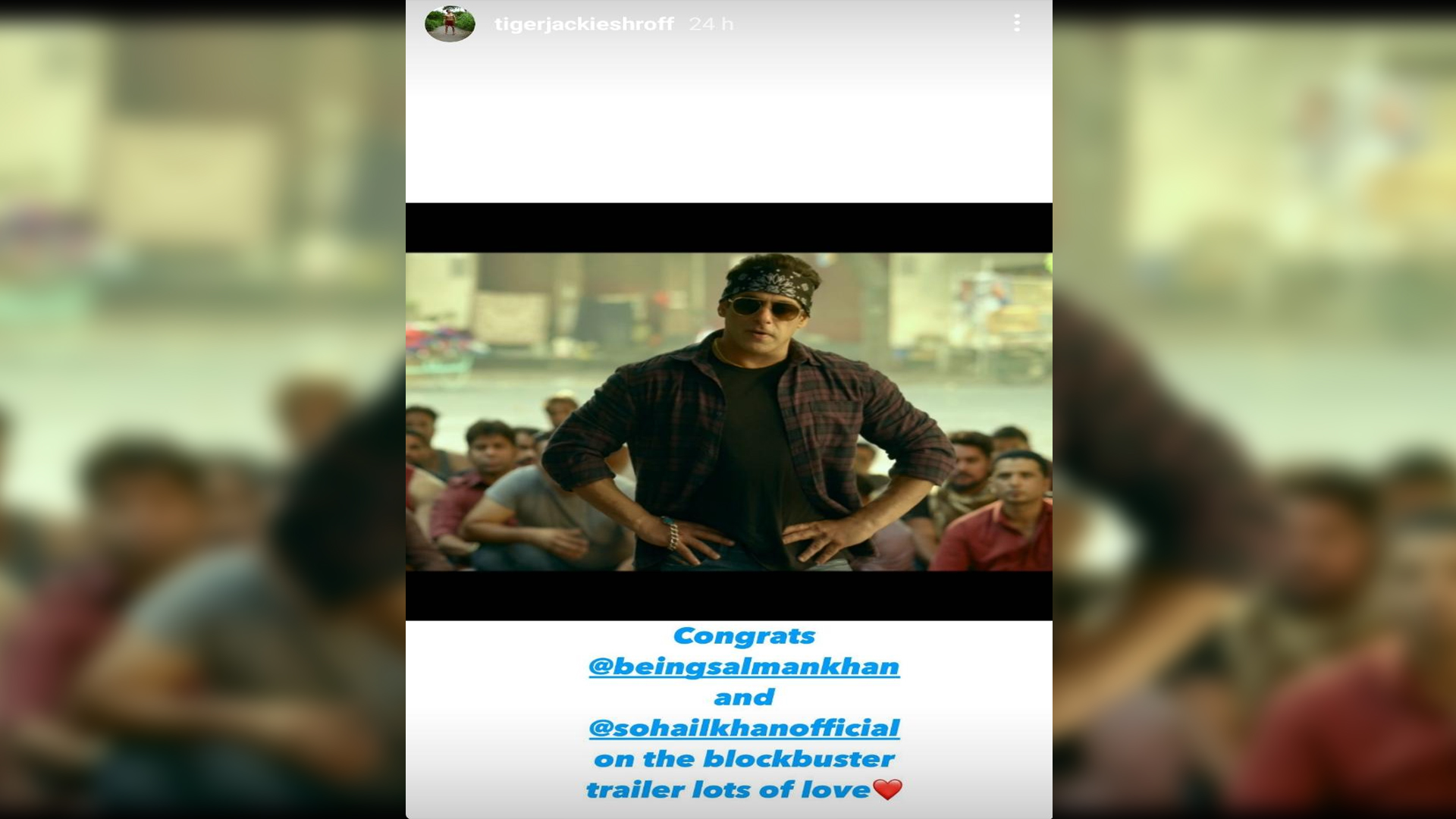 From Tiger Shroff to Suniel Shetty, celebrities applauds the trailer of Radhe: Your Most Wanted Bhai!