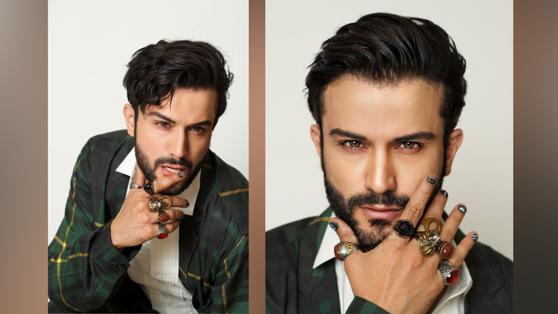 Sahil Salathia made a huge statement with his nail art at an event recently.