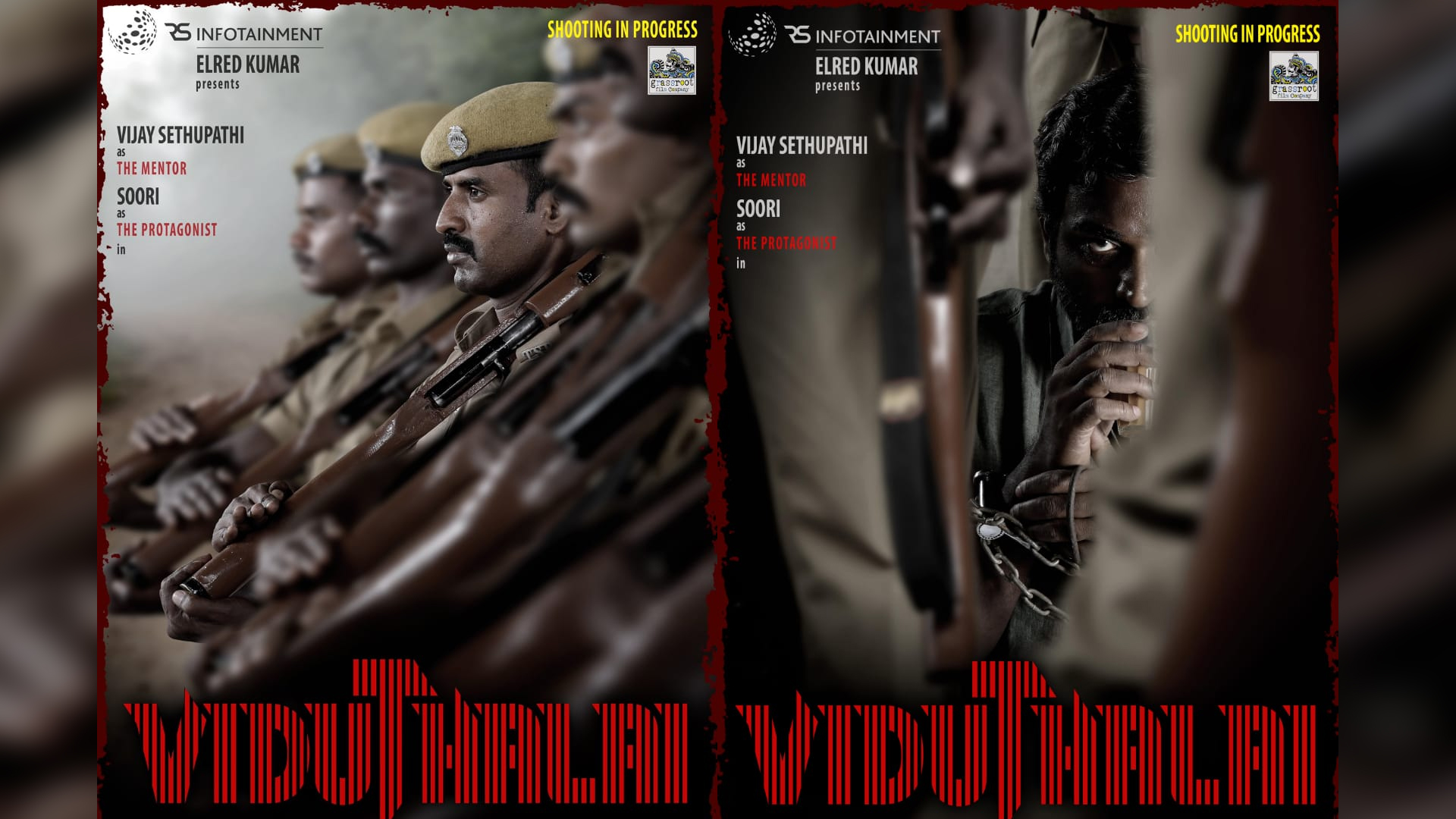 South Indian Leading Producer Elred Kumar’s Production house RS Infotainment announces their next with National award-winning filmmaker Vetri Maaran starring Vijay Sethupathi who plays the ‘Mentor’ in ‘VIDUTHALAI’