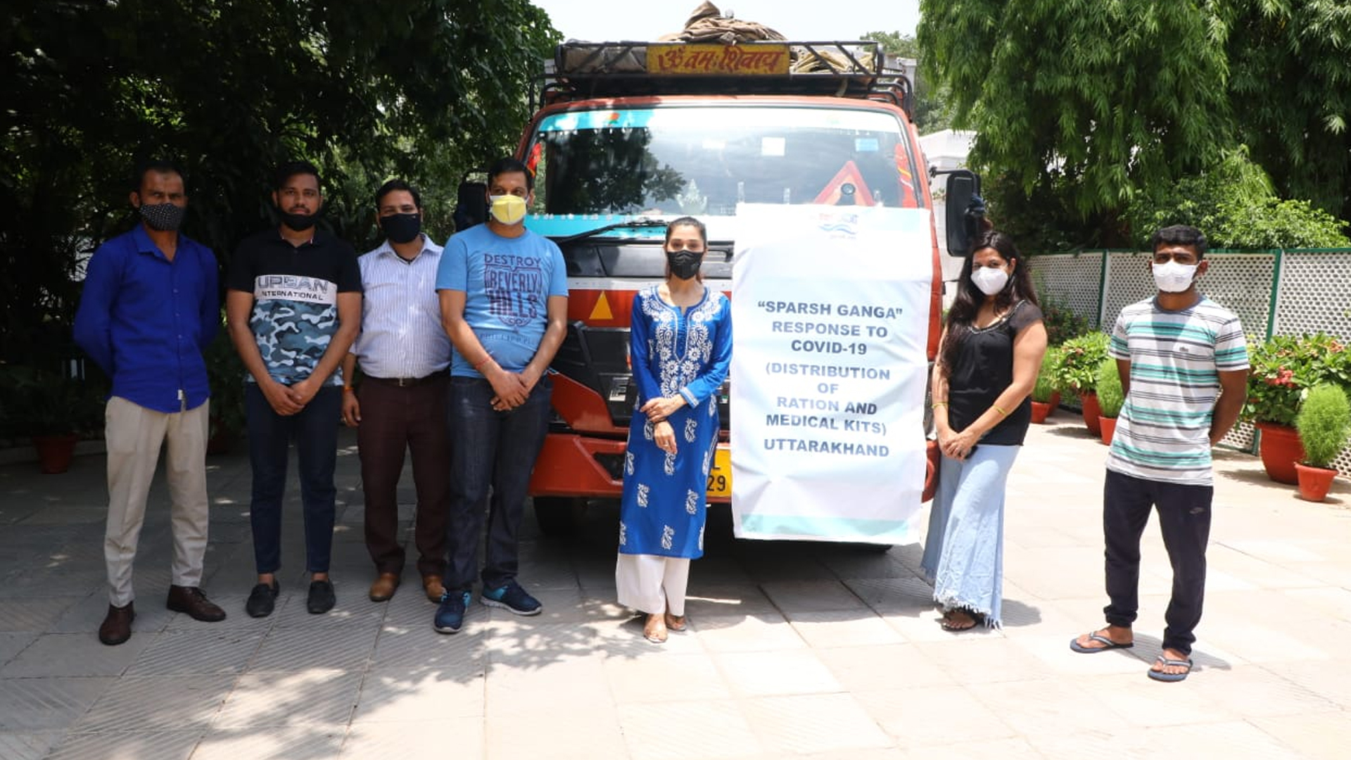 Arushi Nishank launches a COVID-19 Relief Campaign in Uttarakhand with her NGO Sparsh Ganga and Sandeep Aggarwal Foundation.