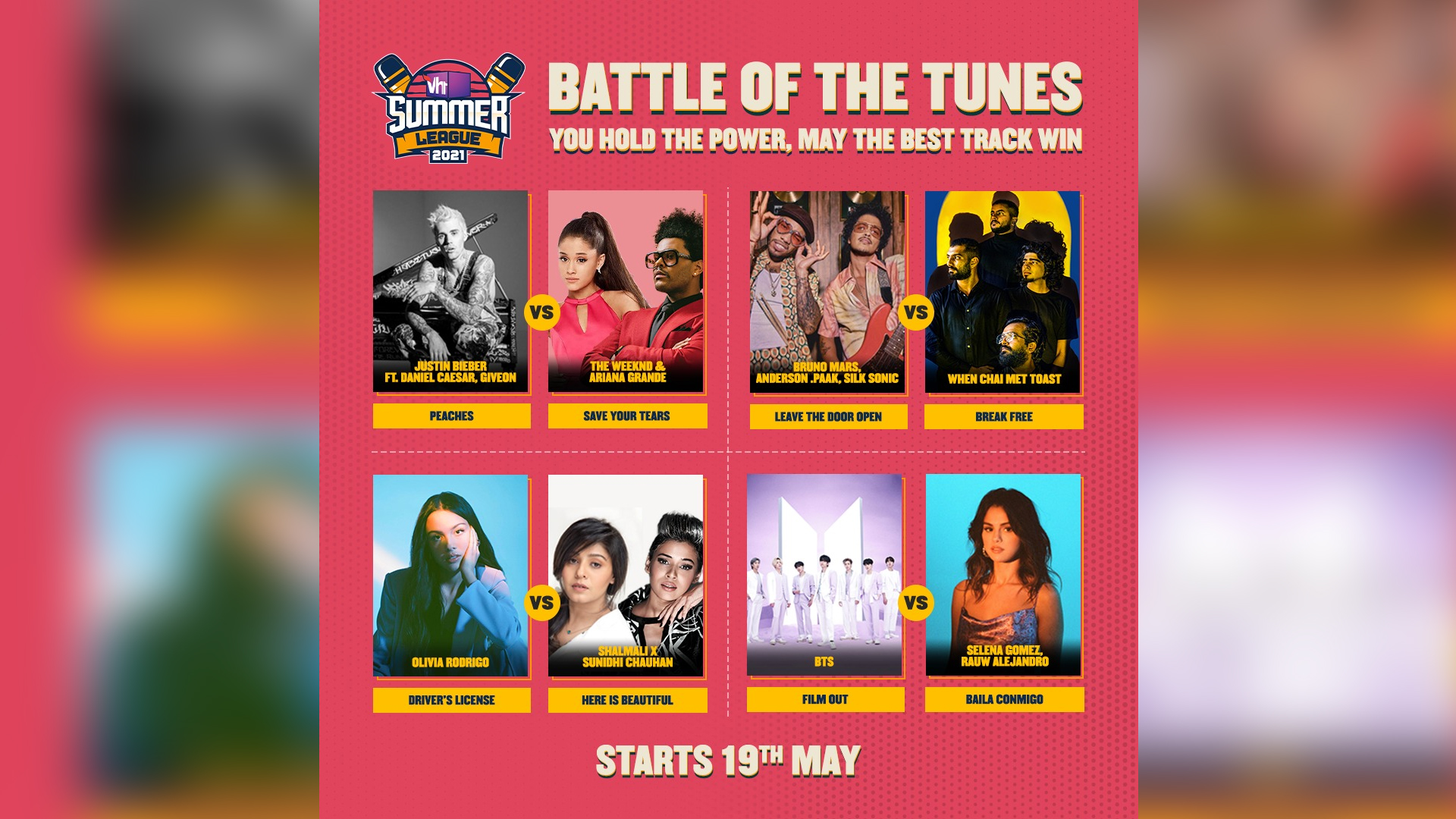 Get ready for the Battle of Tunes with Vh1 Summer League 2021