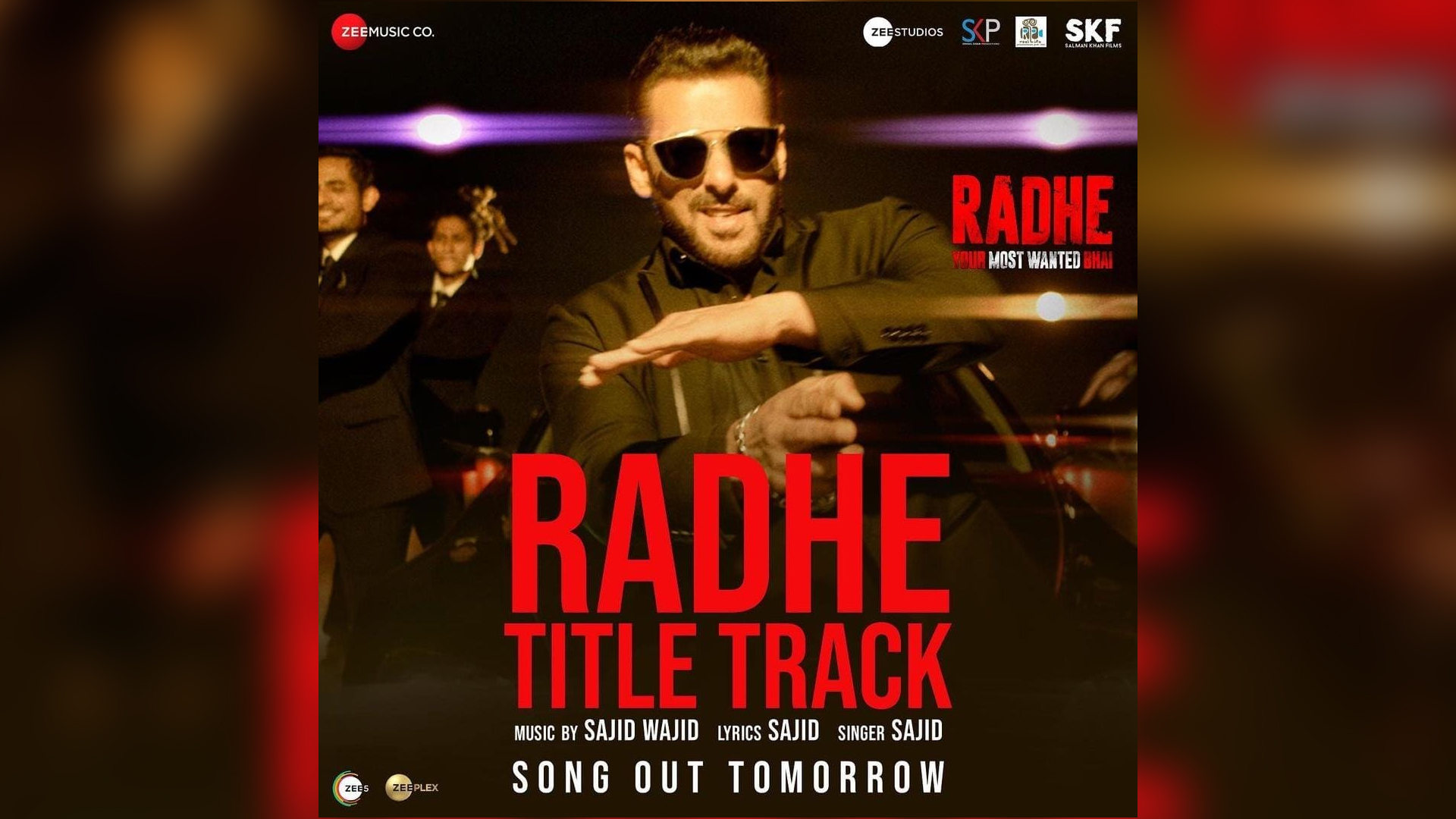 Salman Khan looks slick, exudes swag in title song poster of Radhe: Your Most Wanted Bhai