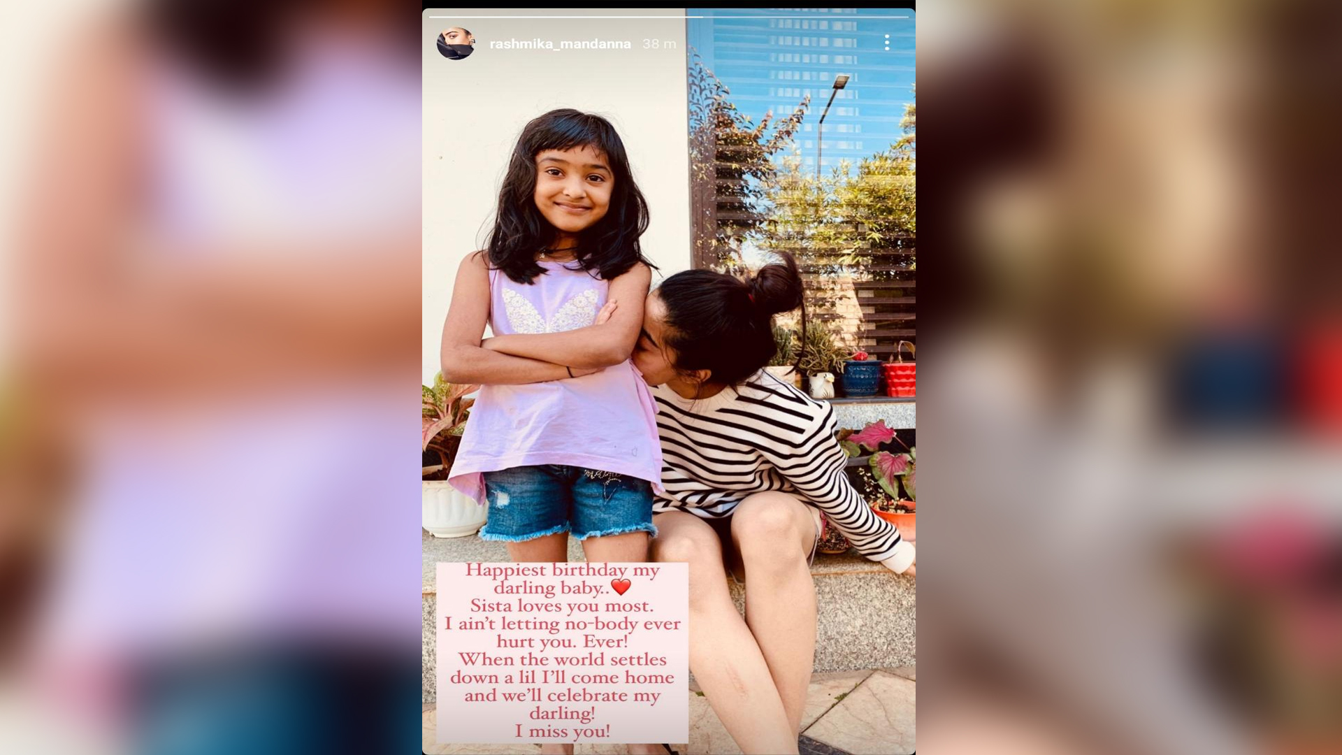 Rashmika Mandanna celebrates her little sister’s birthday, away from home