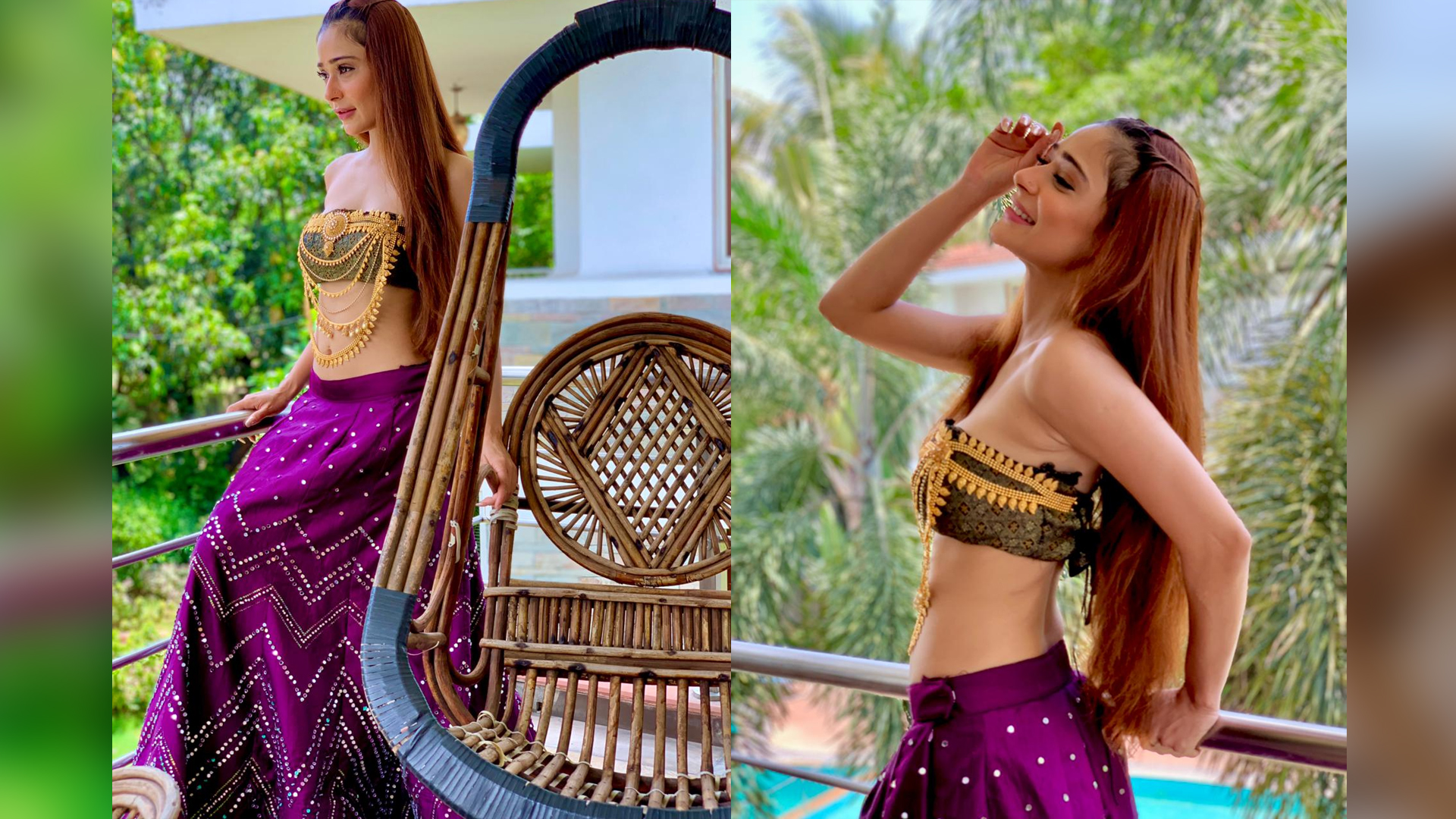 Sara Khan channels her inner goddess as she resumes shooting for Santoshi Maa – Sunayein Vrat Kathayein