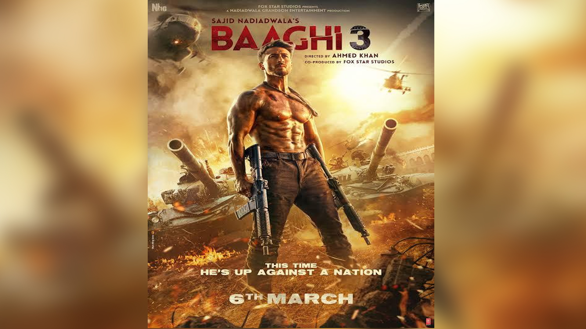 Tiger Shroff’s Baaghi 3 in the top 5 films on their satellite premiere post pandemic