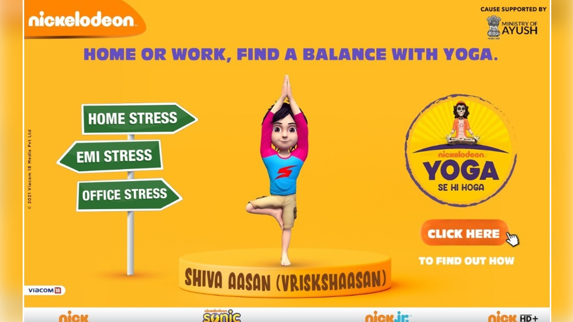 Nickelodeon celebrates International Yoga Day 2021 with ‘Yoga Se Hi Hoga’ campaign