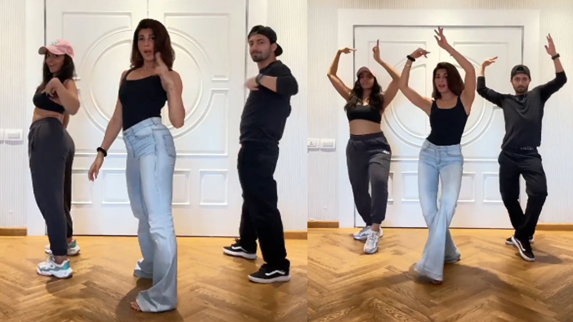 Jacqueline Fernandez shakes a leg on ‘Paani Paani’, lavishes her “favourite choreographers” with praises, in her latest social media post!