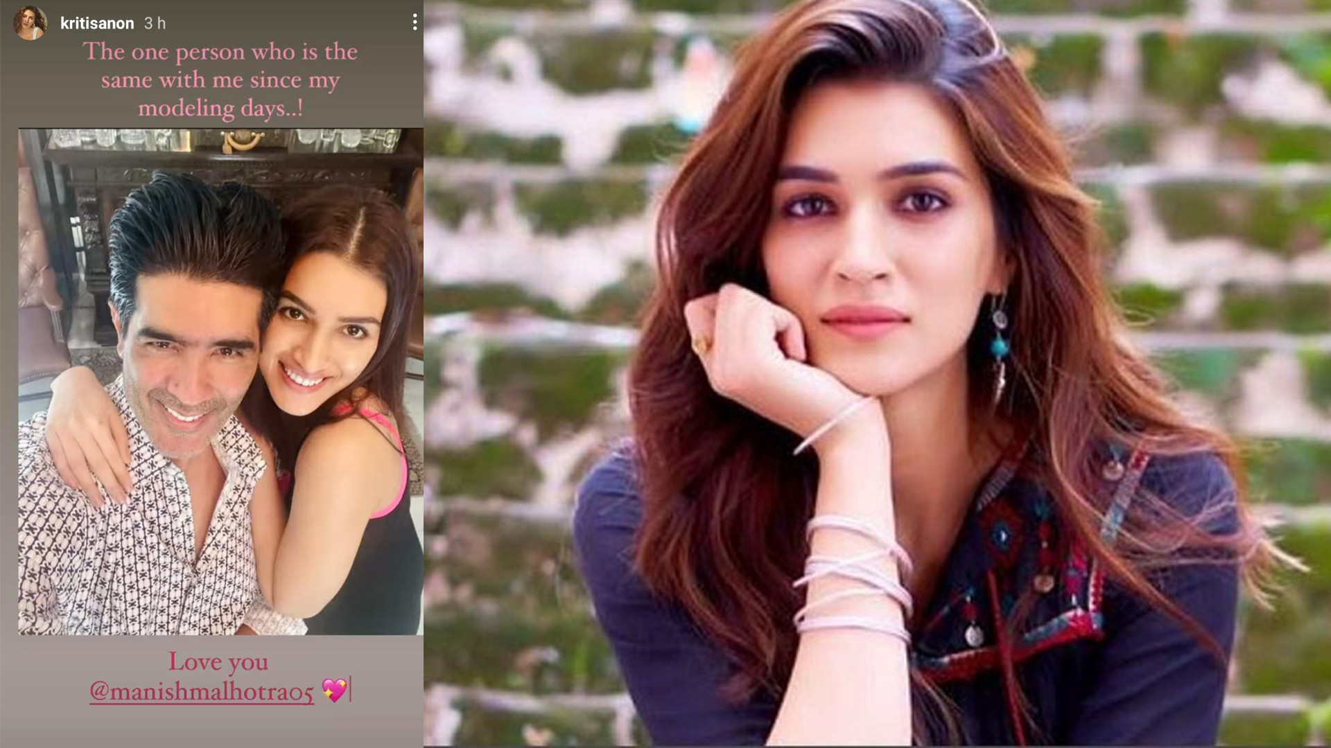 This person has been with Kriti Sanon since her modelling days, reigning actress shares picture, see below!