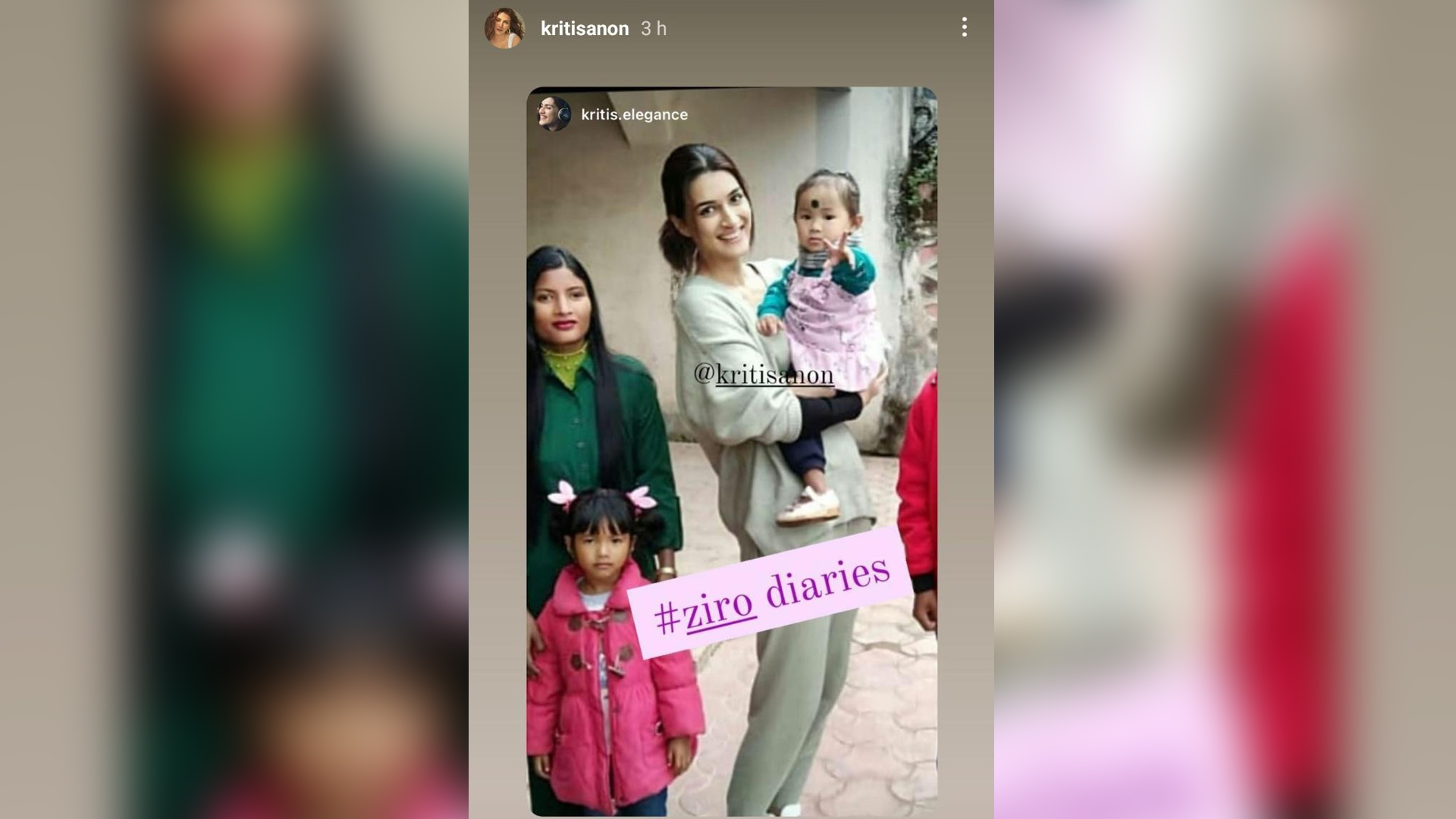 Kriti Sanon shares BTS image from Bhediya, with the little girl who couldn’t get cake in a viral video