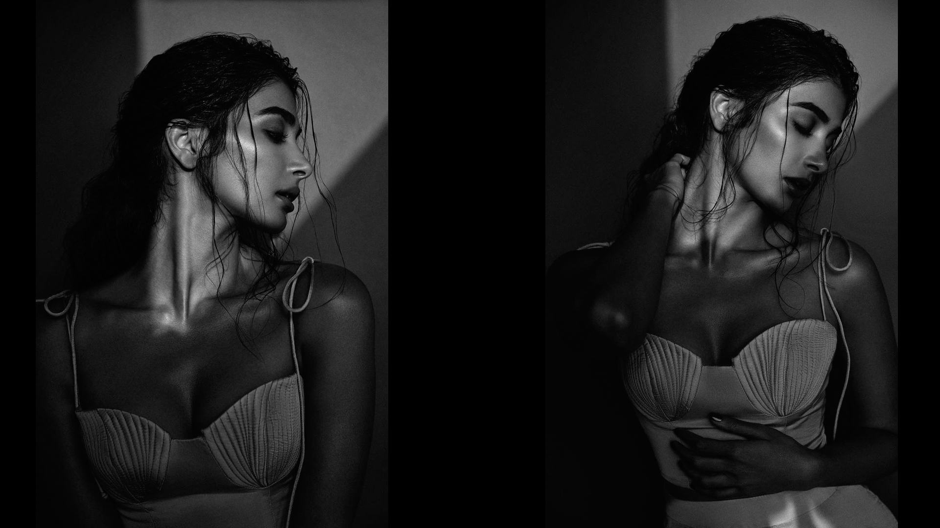 Pooja Hegde leaves us mesmerized with sultry monochrome images, see below!