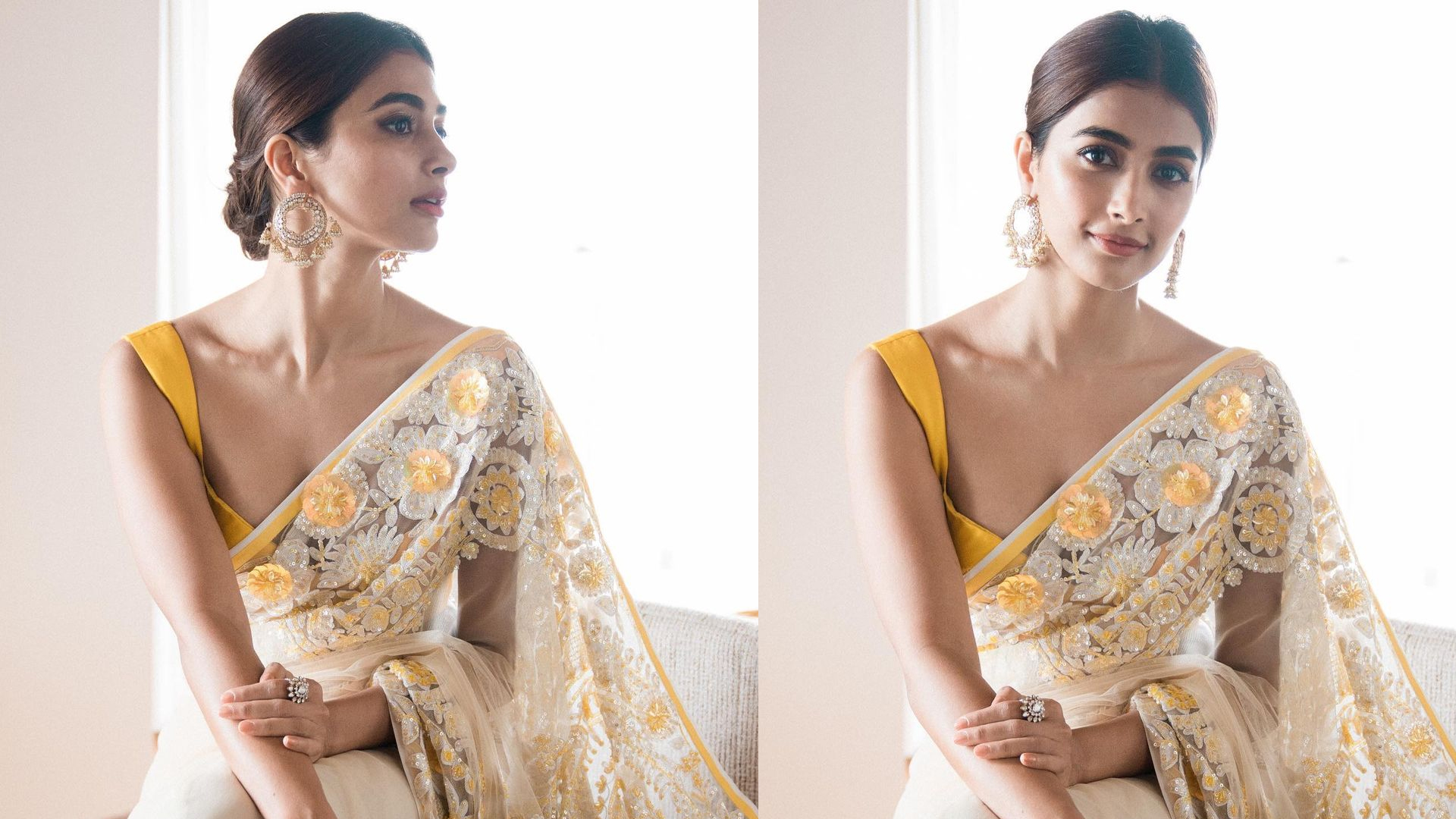 Pooja Hegde looks like a dream in her elegant saree, see pictures!