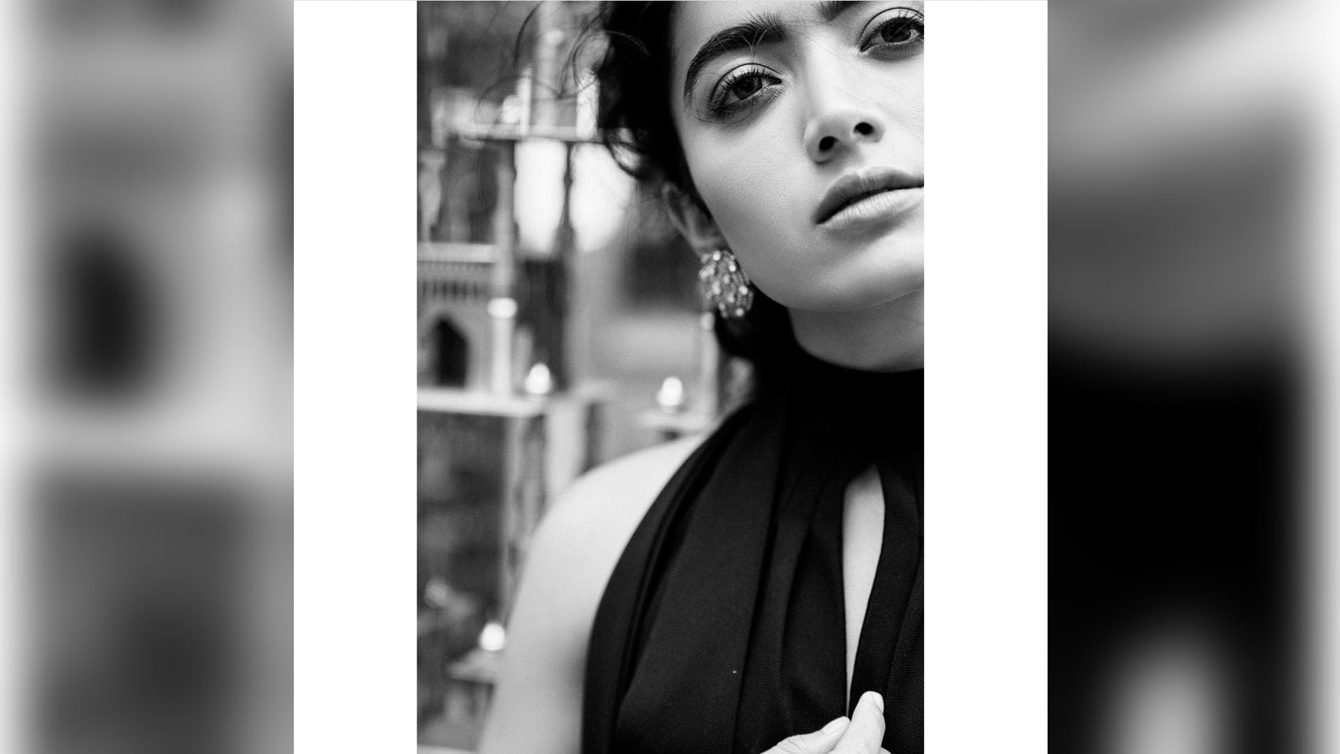 Rashmika Mandanna turns the heat on with her latest black and white social media post!