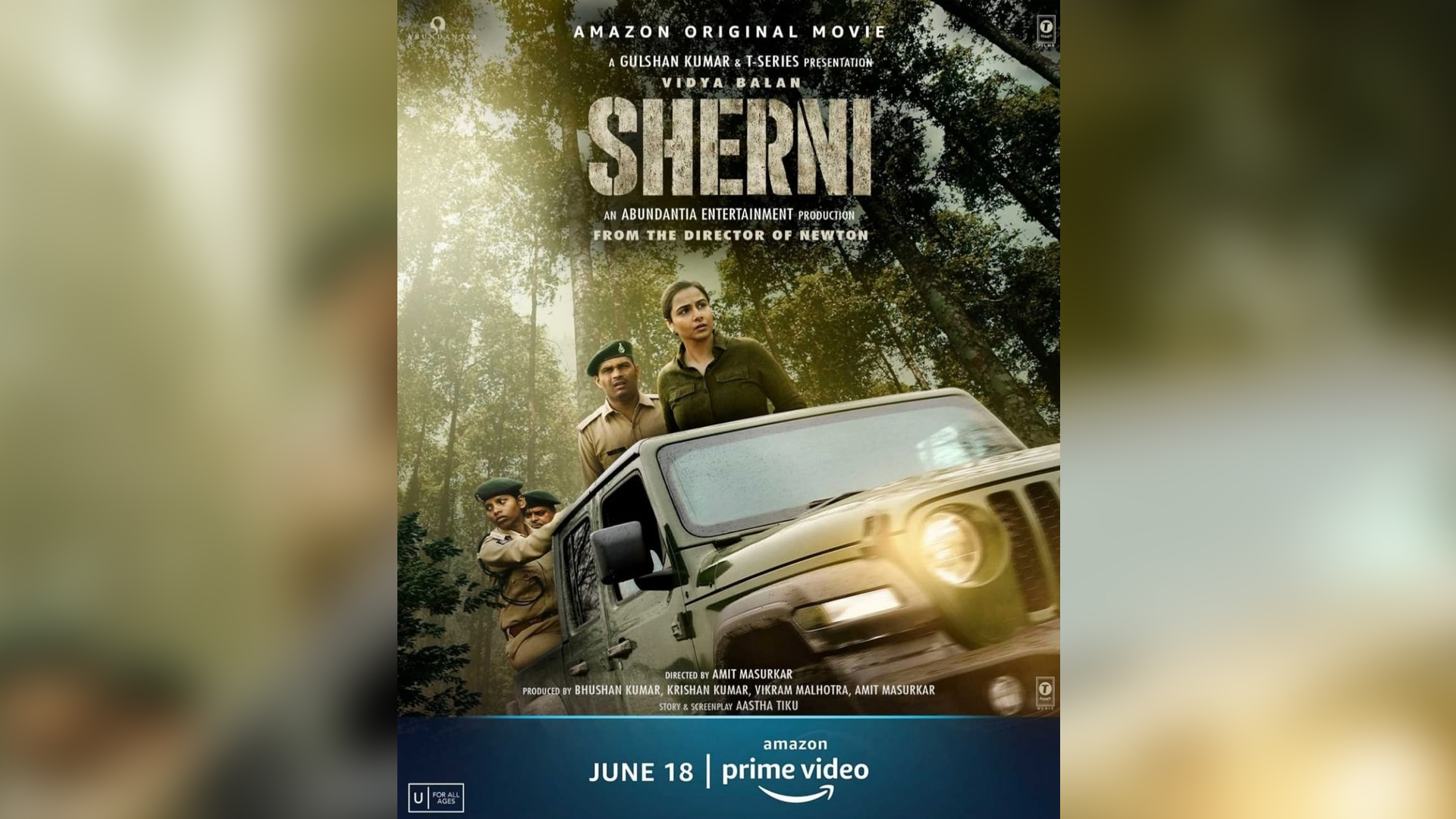 Amazon Prime Video to release a special Music Video on 15th June from ‘Sherni’, composed by Raftaar and Akasa!