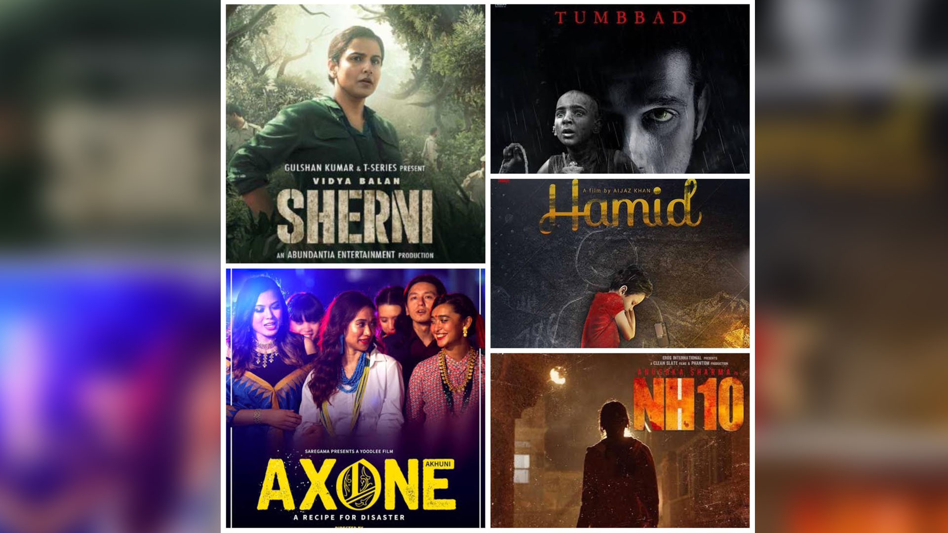 Sherni, Axone, Hamid, Tumbbad and NH-10  have shown us the many undiscovered shades of India