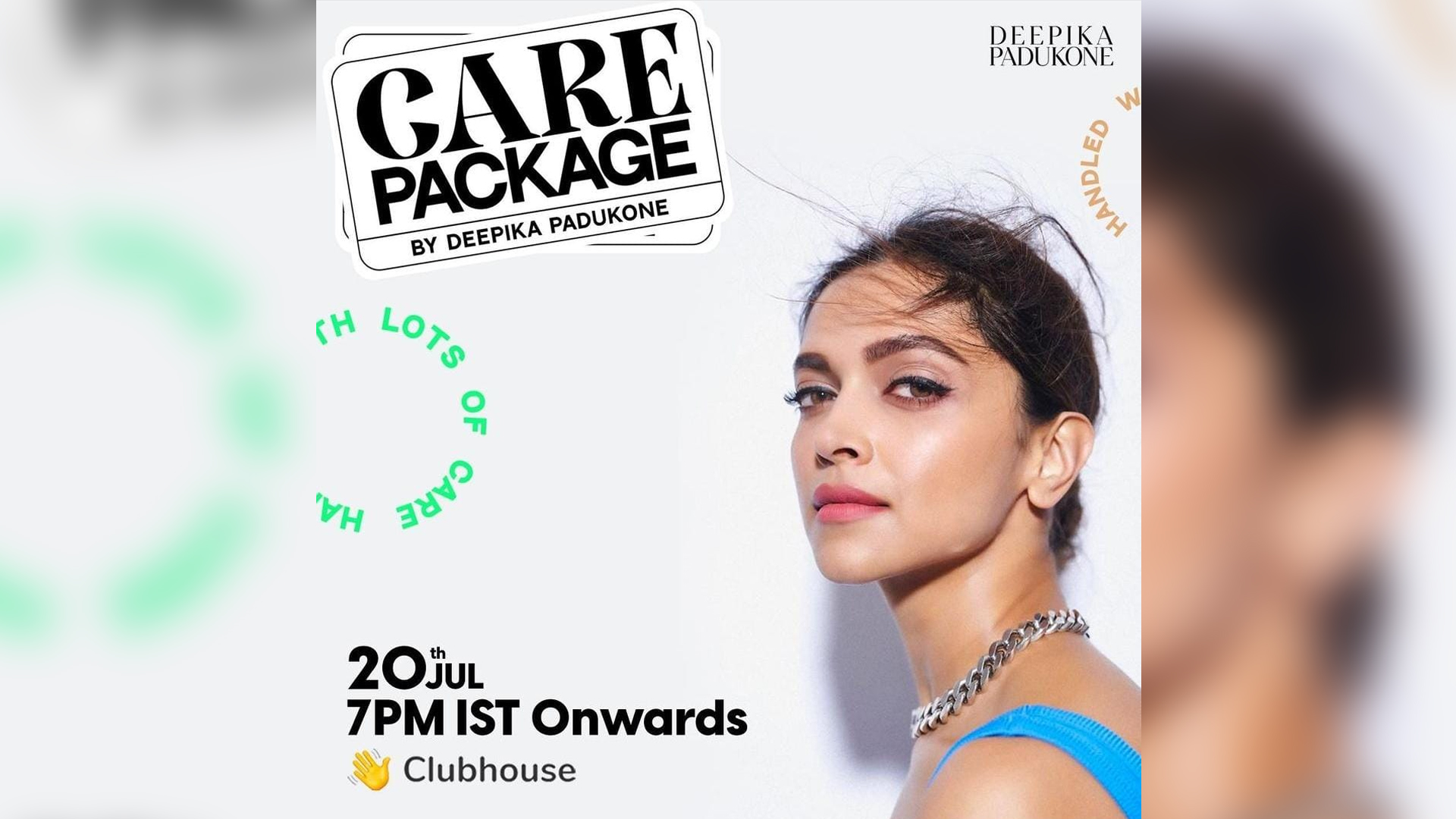 Deepika Padukone launches ‘Care Package’ on Clubhouse; World’s First Audio Festival That Cares