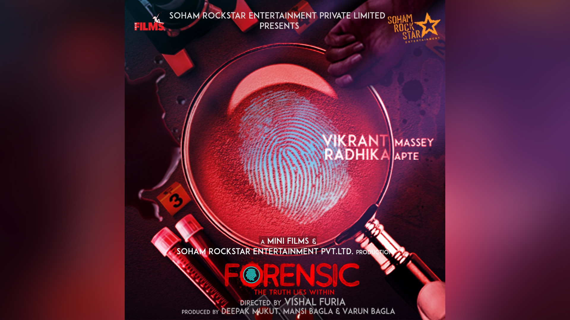 First look of Vikrant Massey and Radhika Apte starrer Forensic, revealed