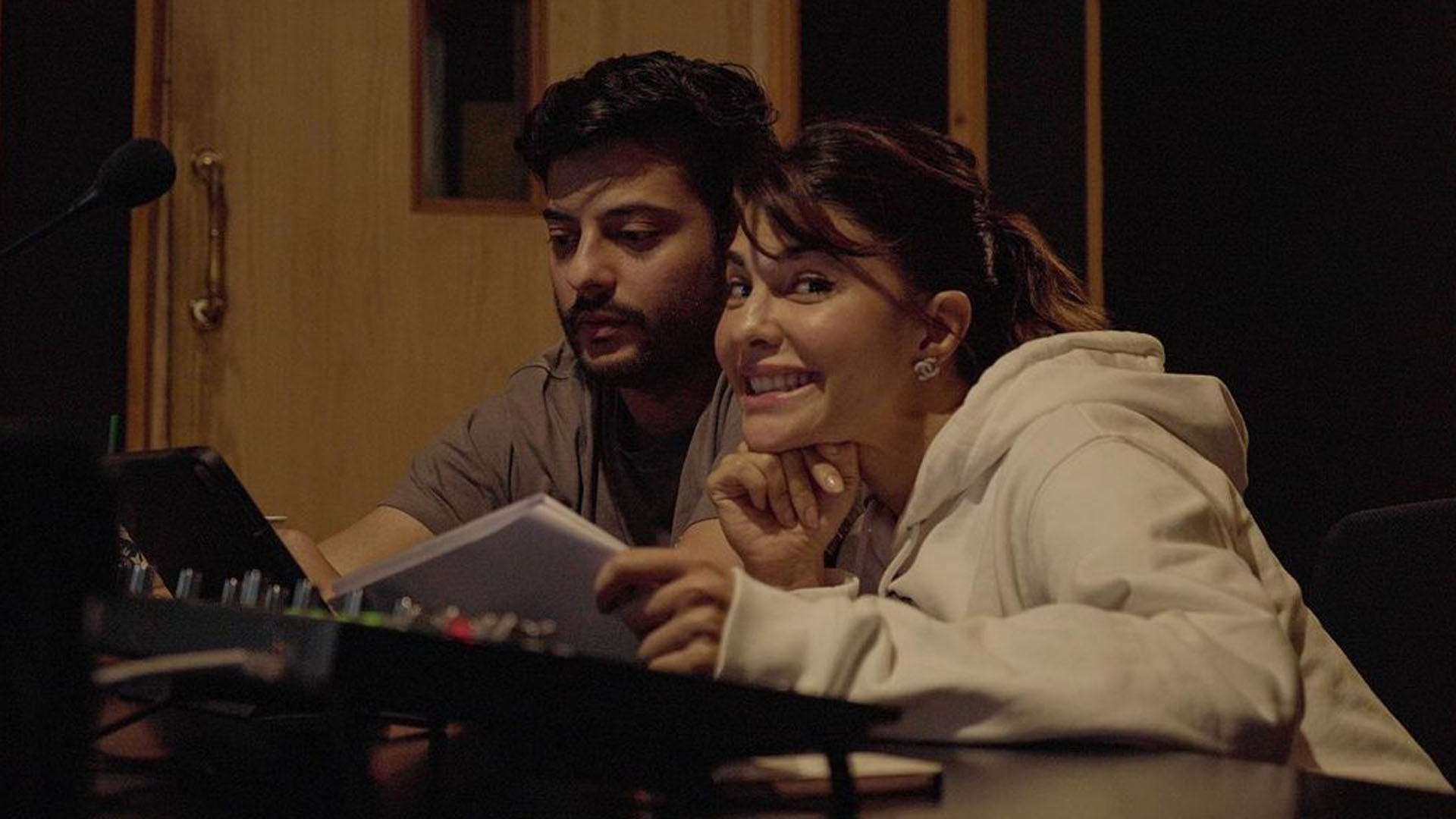 Jacqueline Fernandez shows her ‘Many moods’ while dubbing for Attack!