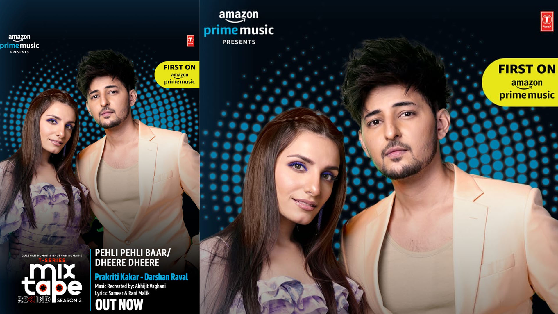 Darshan Raval & Prakriti Kakar weave magic in the 3rd Season of Bhushan Kumar’ T-Series’ MixTape Rewind, presented by Amazon Prime Music!