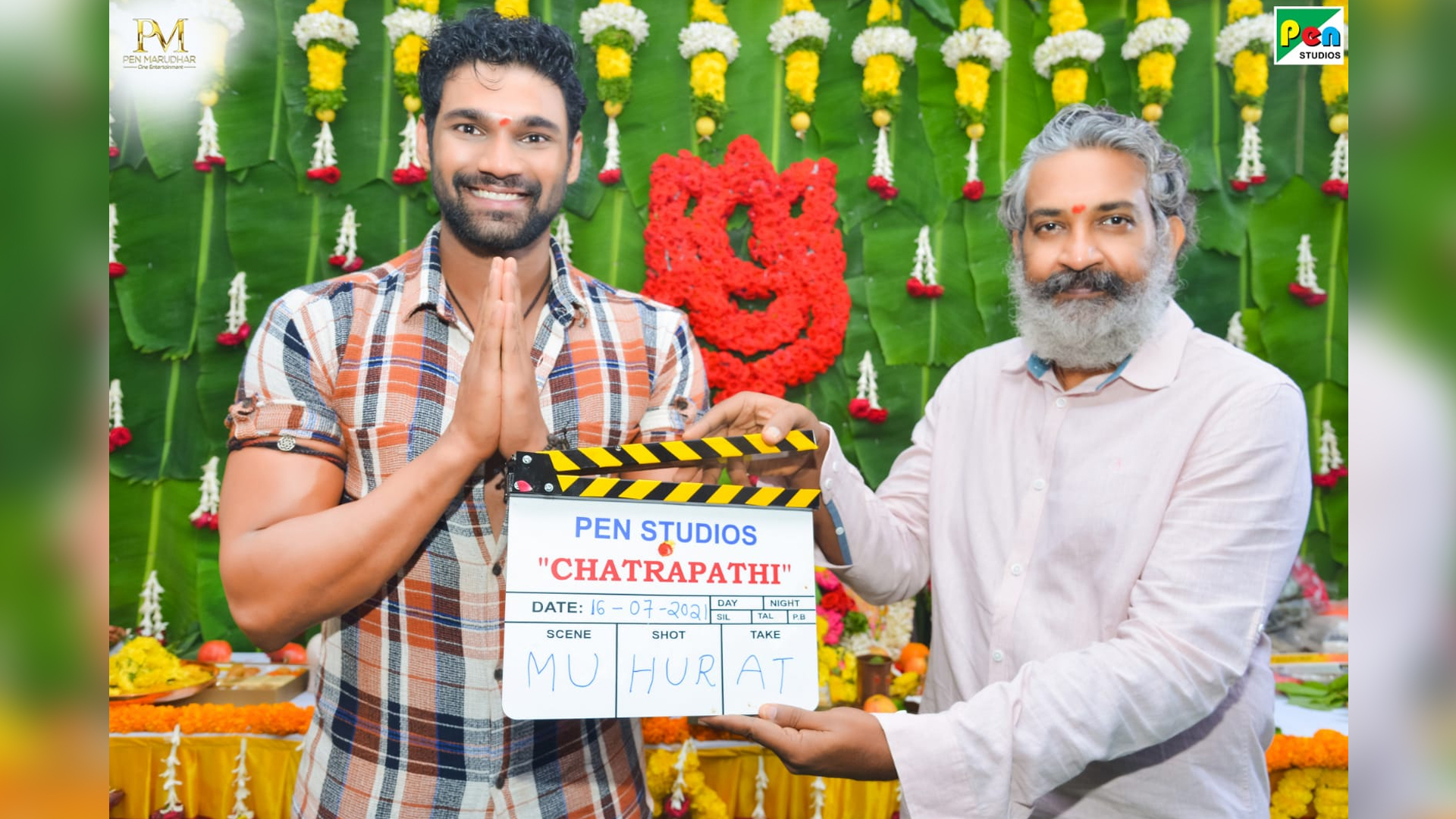 Blockbuster Director Rajamouli gives Muhurtham Clap For Bollywood Debutant Bellamkonda Sai Sreenivas much-awaited action entertainer