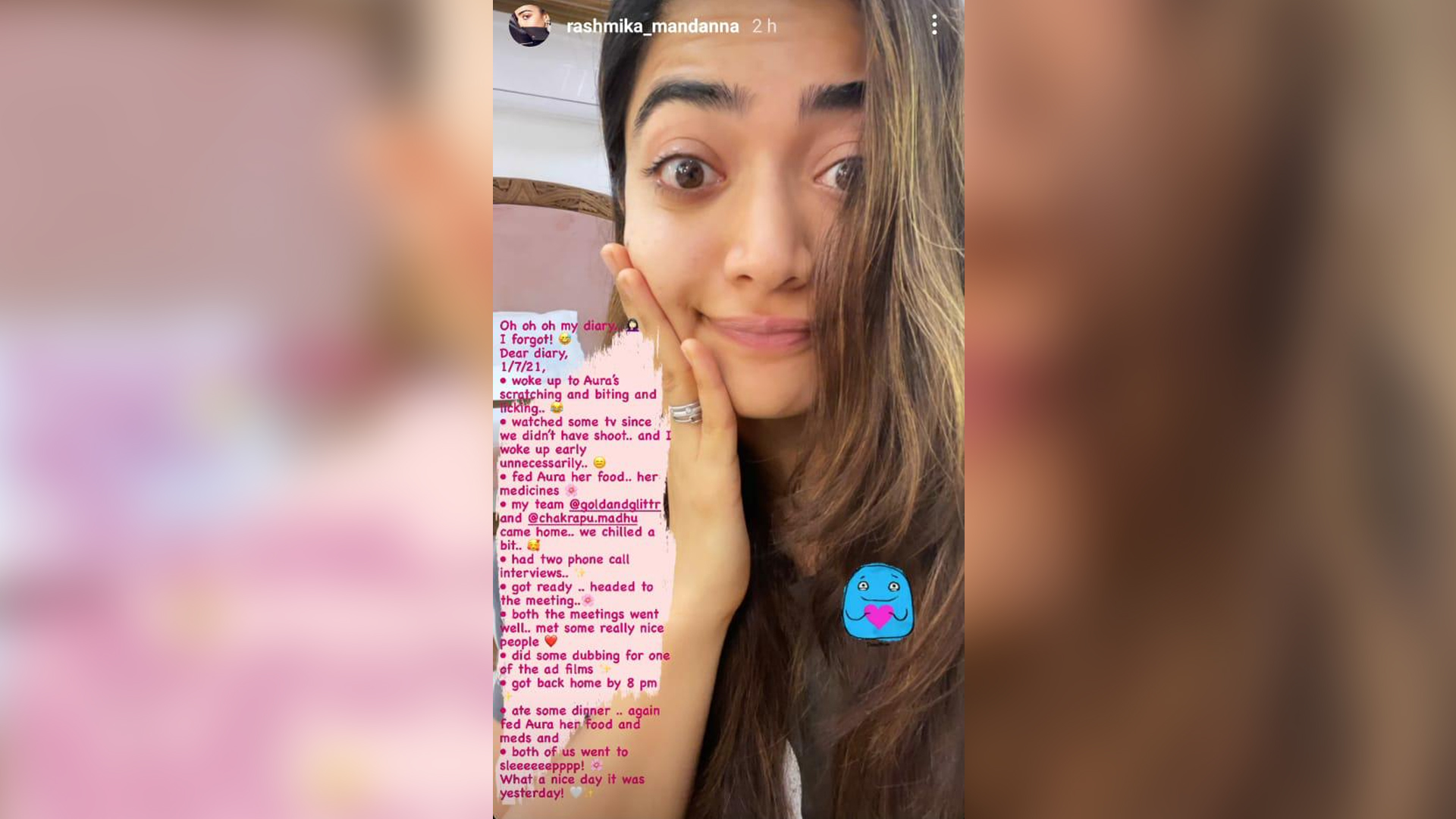 Rashmika Mandanna has yet another ‘Deary diary’ update for all of us, check it out!