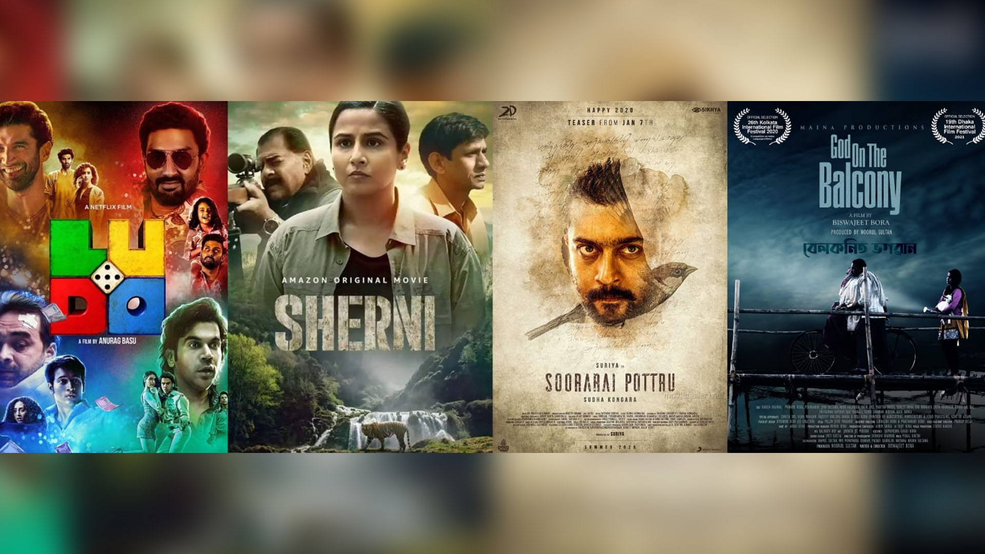 Indian Film Festival of Melbourne 2021 announces its nominations; Ludo, Sherni, Soorarai Pottru and God on the Balcony bag the top nominations this year