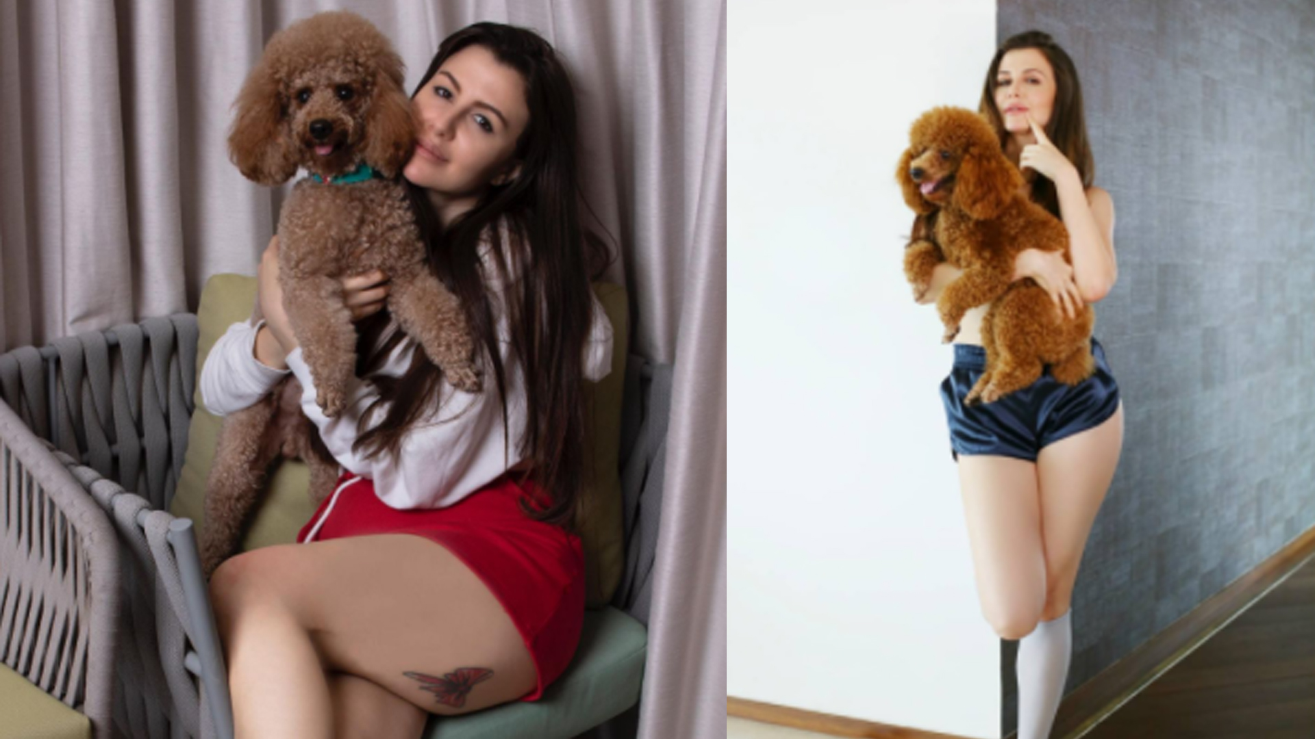 Giorgia Andriani’s top 5 pictures with her Pet Hugo are the pawfect pictures to steal our attention.