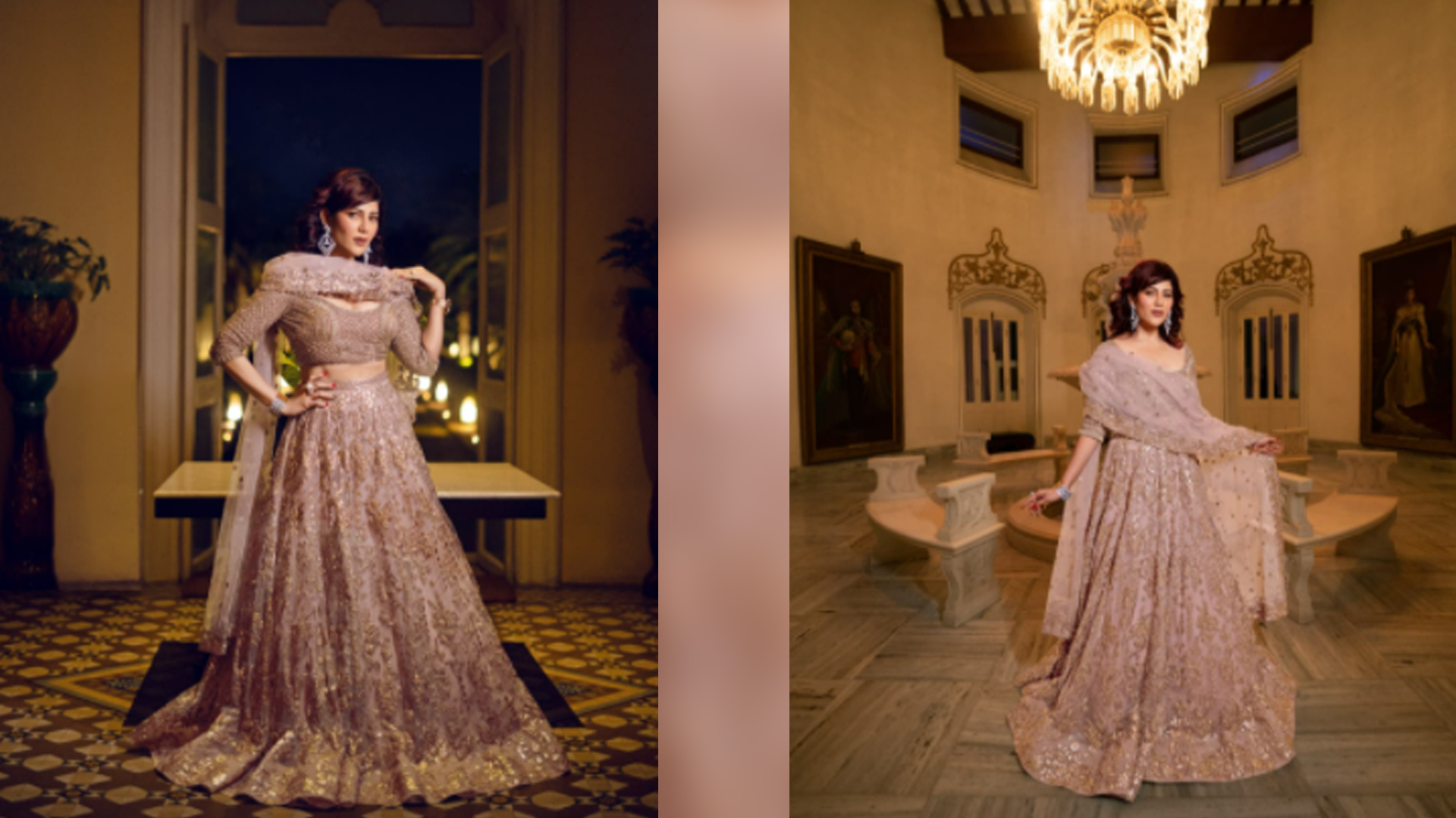 Warda Khan Nadiadwala looks like an absolute stunner in this Falguni Shane Peacock lehenga, check out her latest clicks!