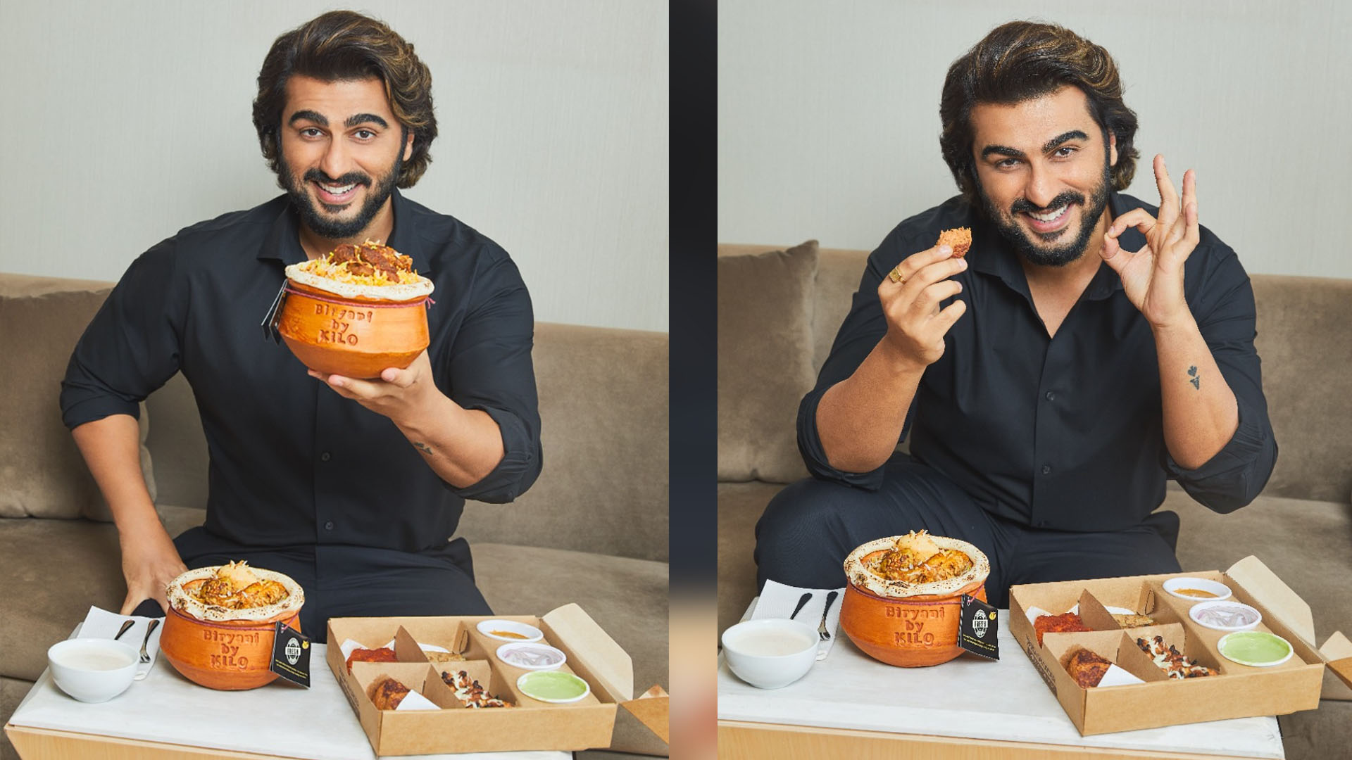 Star Actor Arjun Kapoor devours Biryanis & kebabs from Biryani By Kilo The most premium Handi Biryani Delivery Chain, Biryani By Kilo which has more than 50 outlets in over 25 Indian cities now mesmerizes Actor Arjun Kapoor